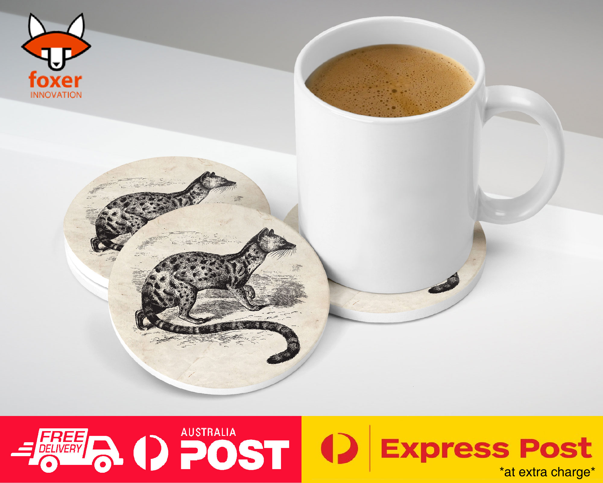 COASTER COFFEE DRINKING MAT|POIANA BIRD - Imagen 10 de 21