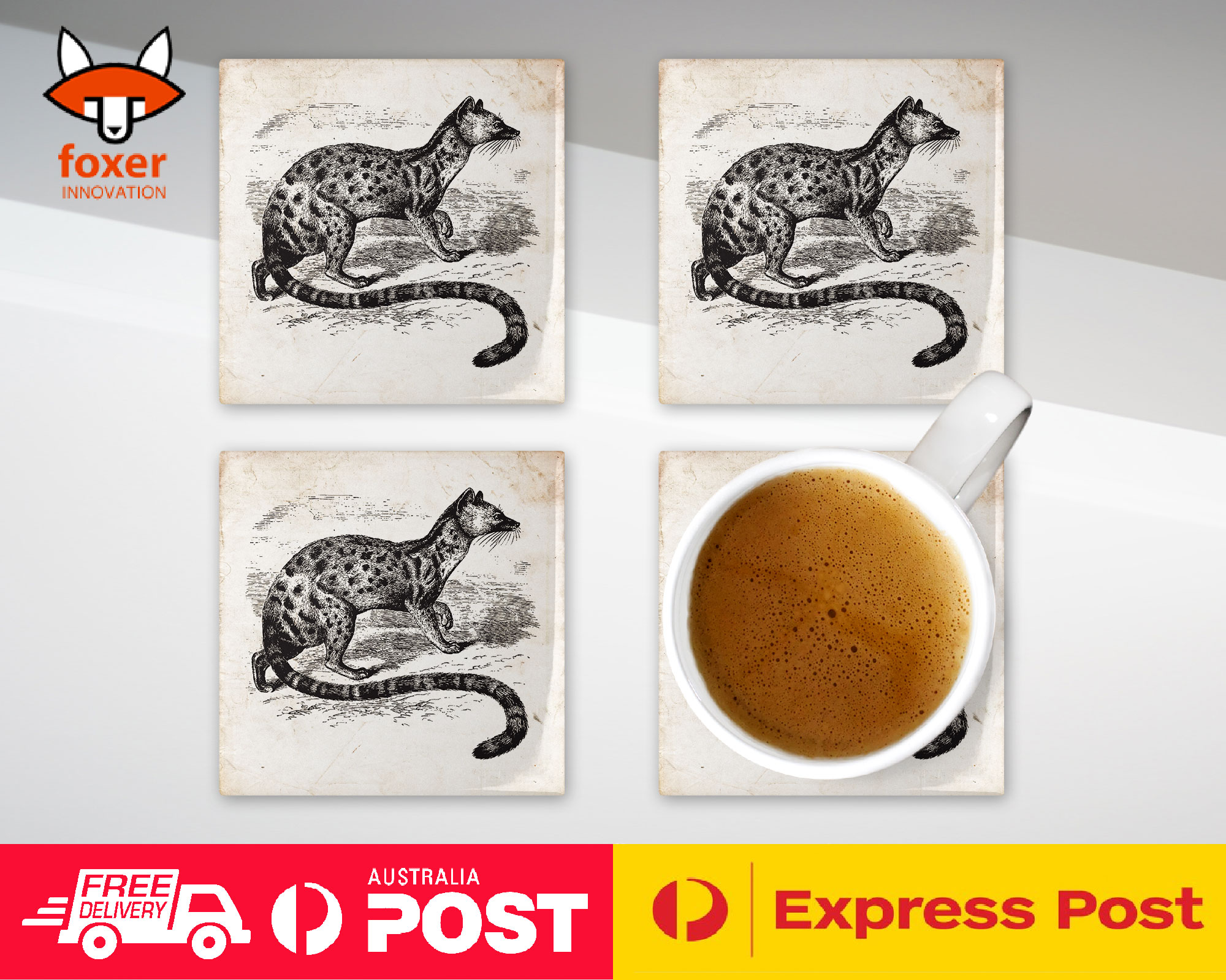 COASTER COFFEE DRINKING MAT|POIANA BIRD - Imagen 19 de 21