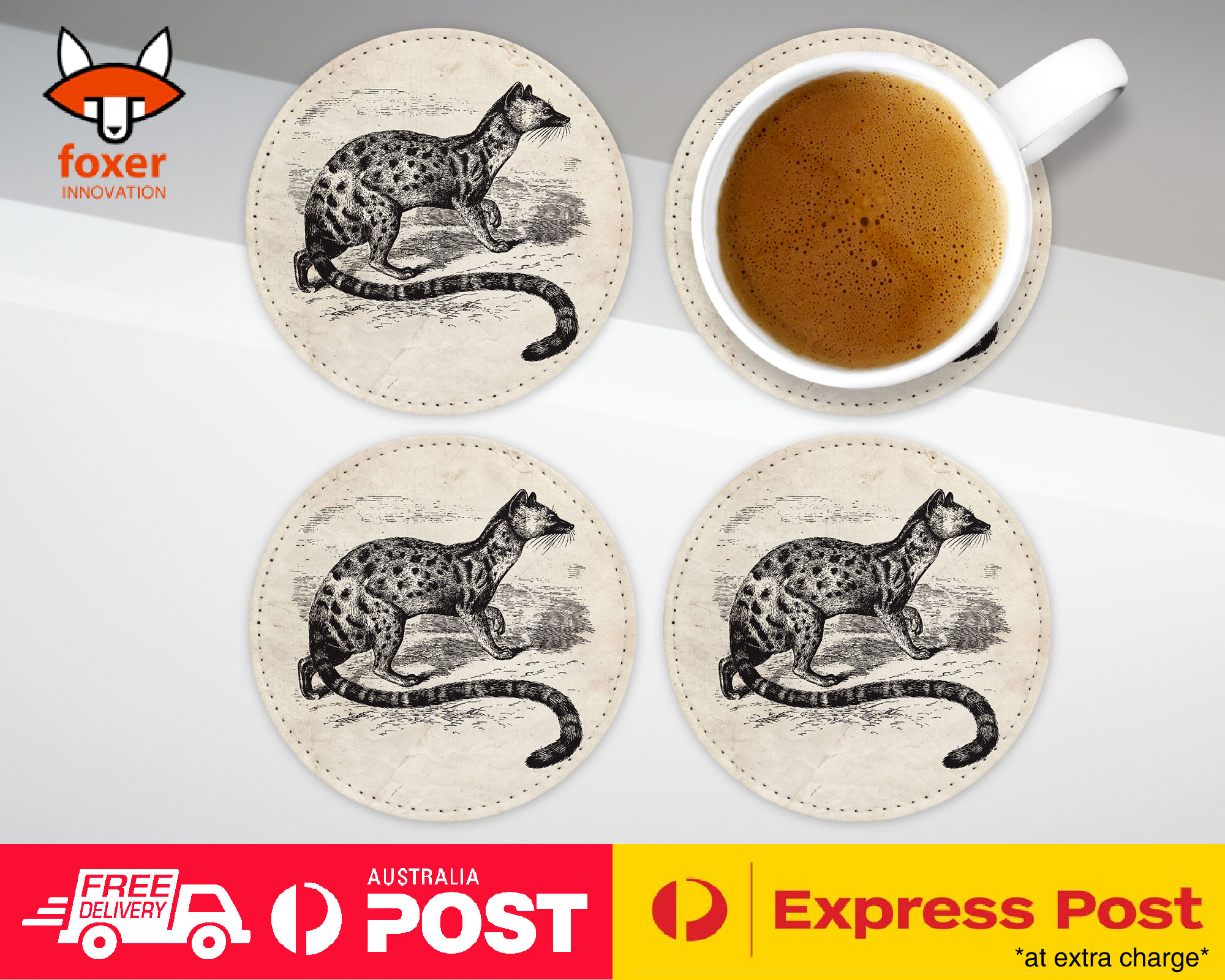 COASTER COFFEE DRINKING MAT|POIANA BIRD - Imagen 6 de 21
