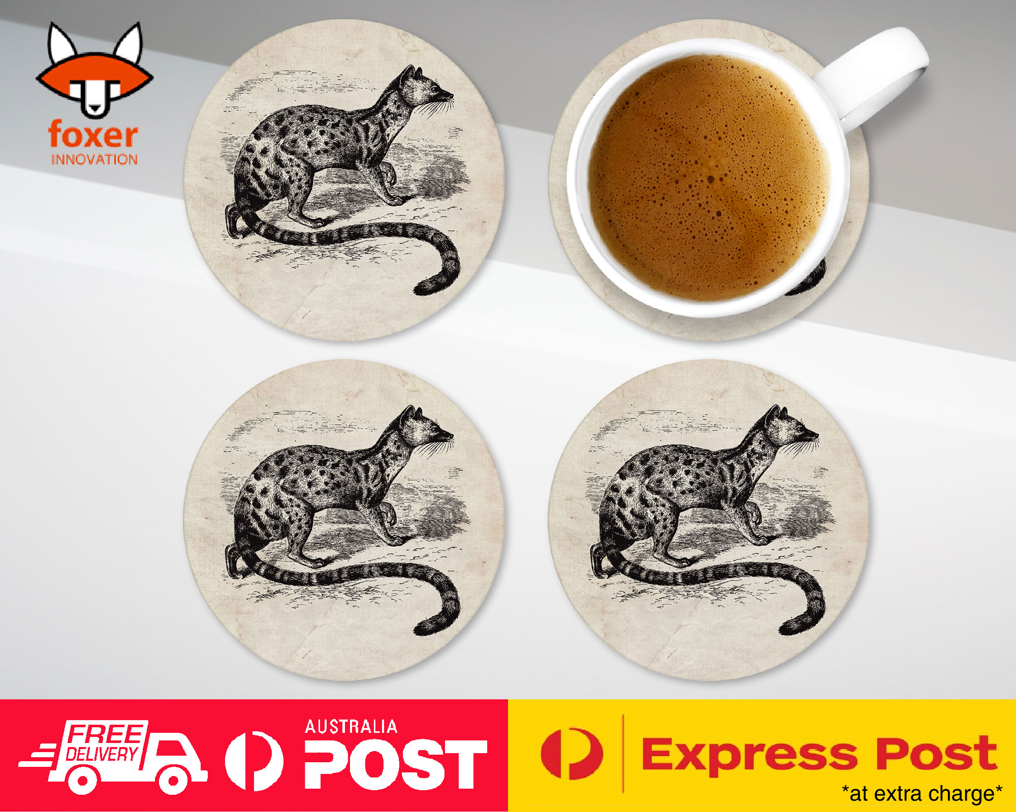 COASTER COFFEE DRINKING MAT|POIANA BIRD - Imagen 3 de 21