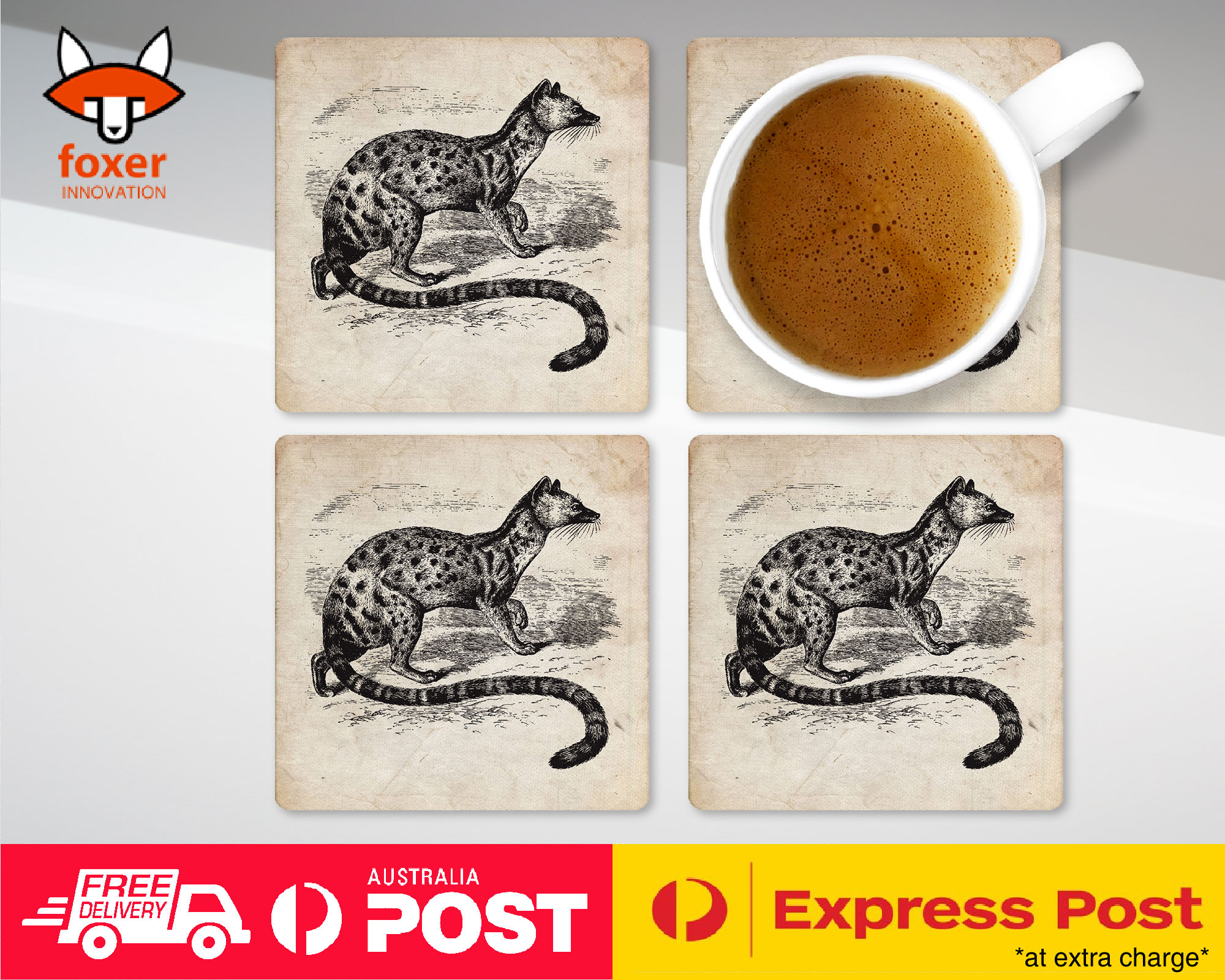 COASTER COFFEE DRINKING MAT|POIANA BIRD - Imagen 13 de 21