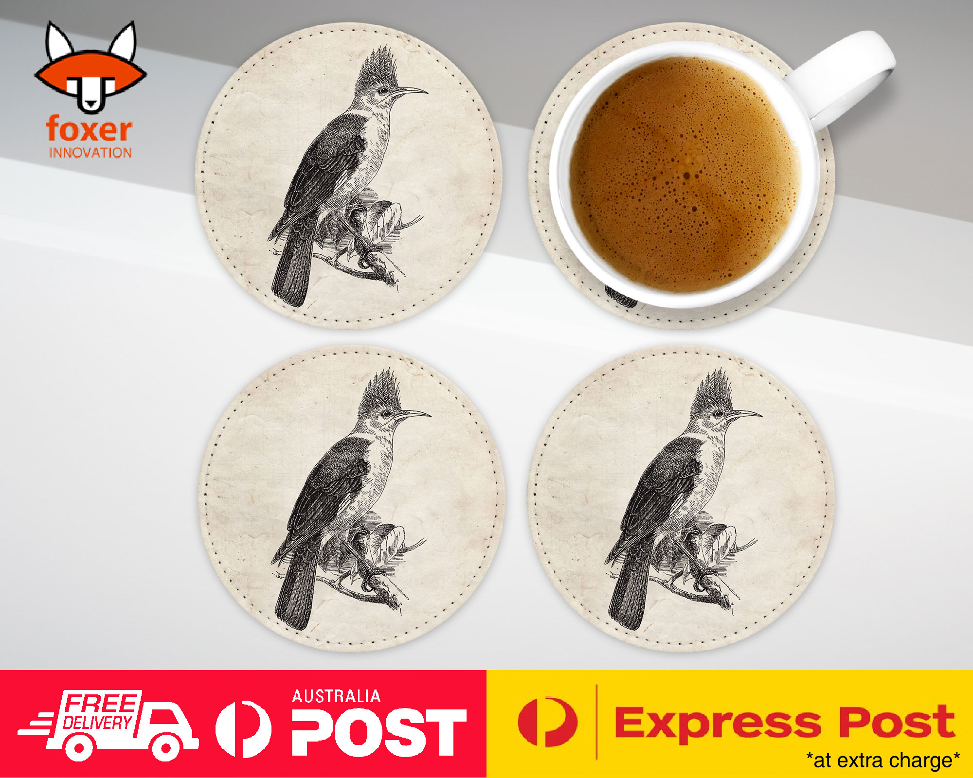 COASTER COFFEE DRINKING MAT|STARLING BIRD - Bild 6 von 21