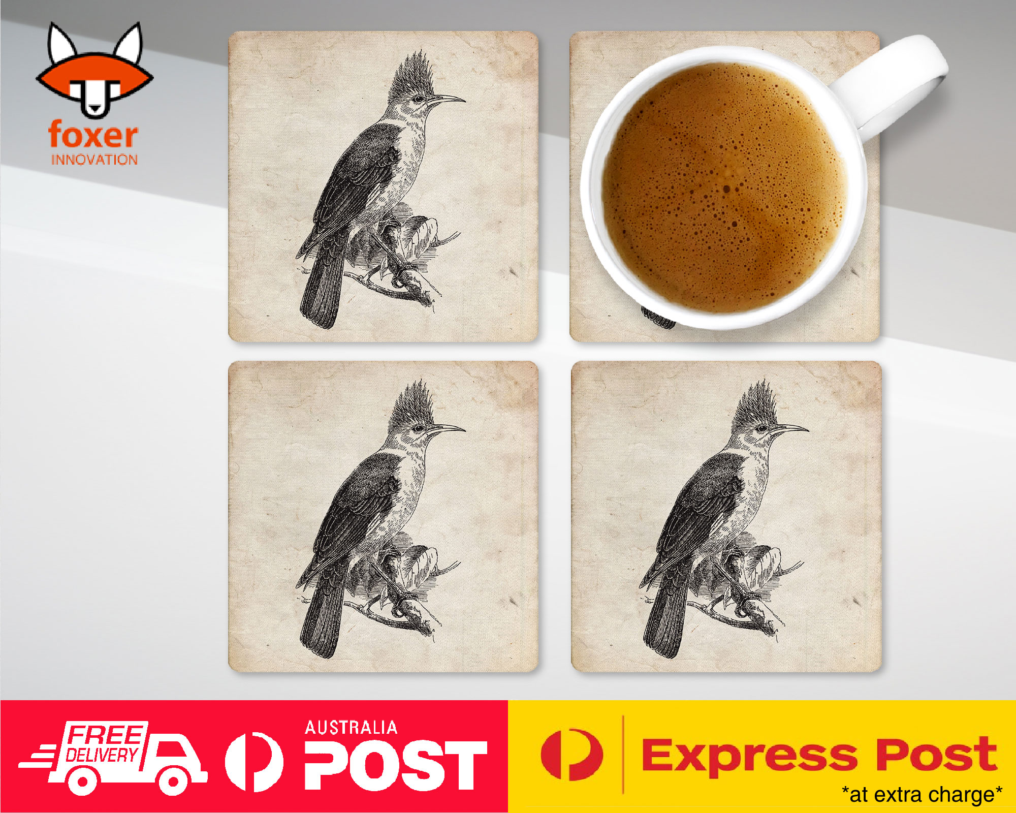 COASTER COFFEE DRINKING MAT|STARLING BIRD - Bild 13 von 21