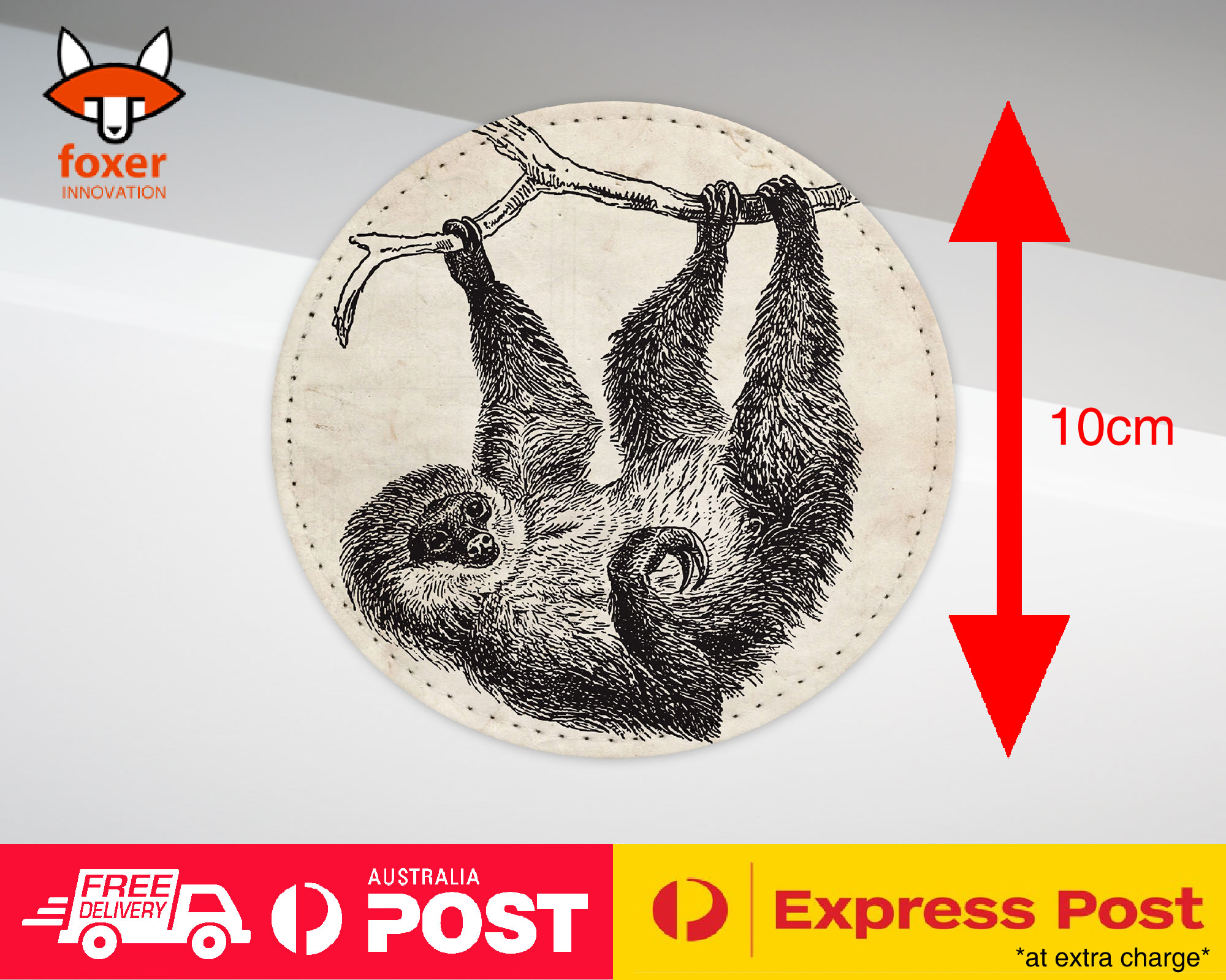 COASTER COFFEE DRINKING MAT|TWO-TOED-SLOTH