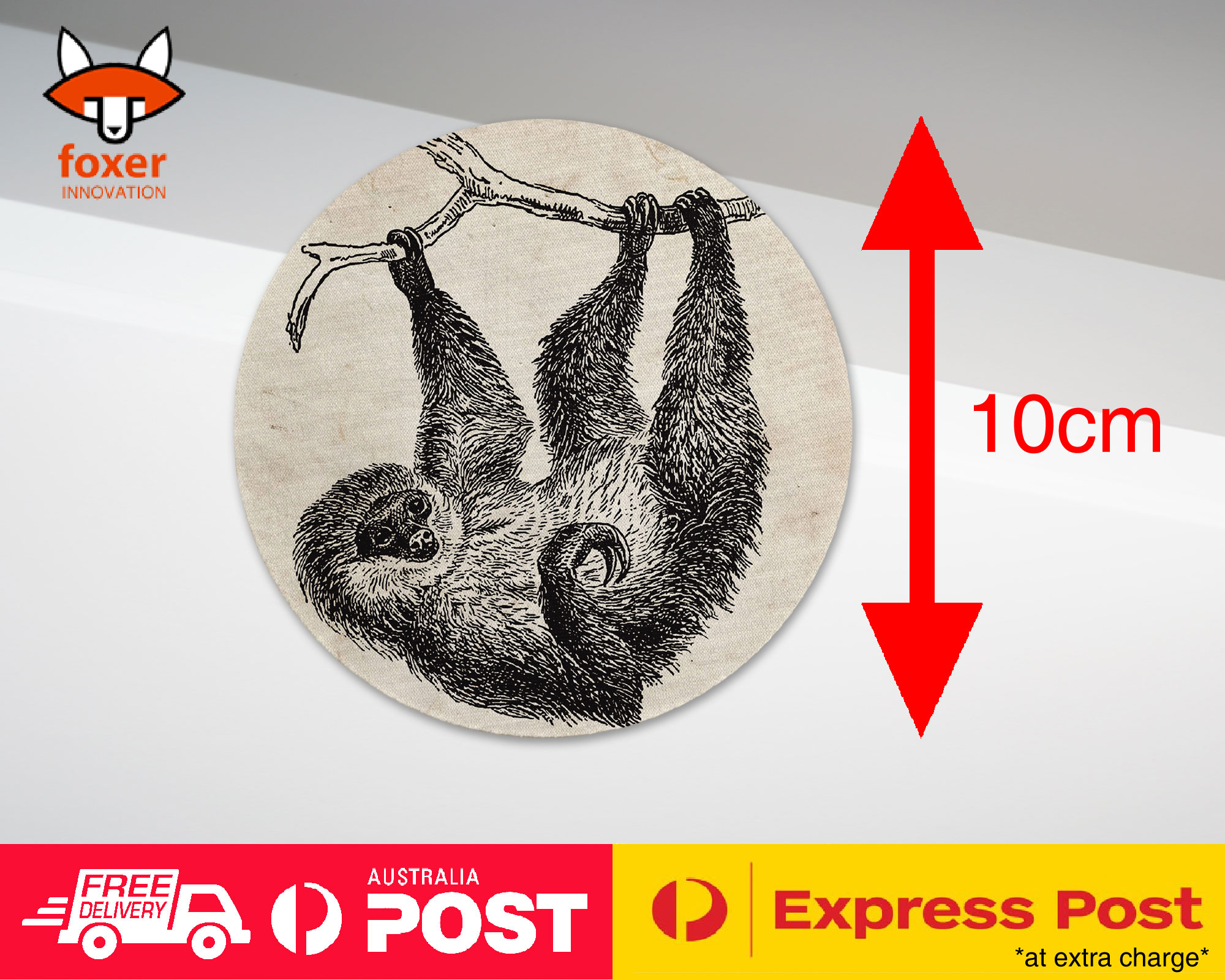 COASTER COFFEE DRINKING MAT|TWO-TOED-SLOTH
