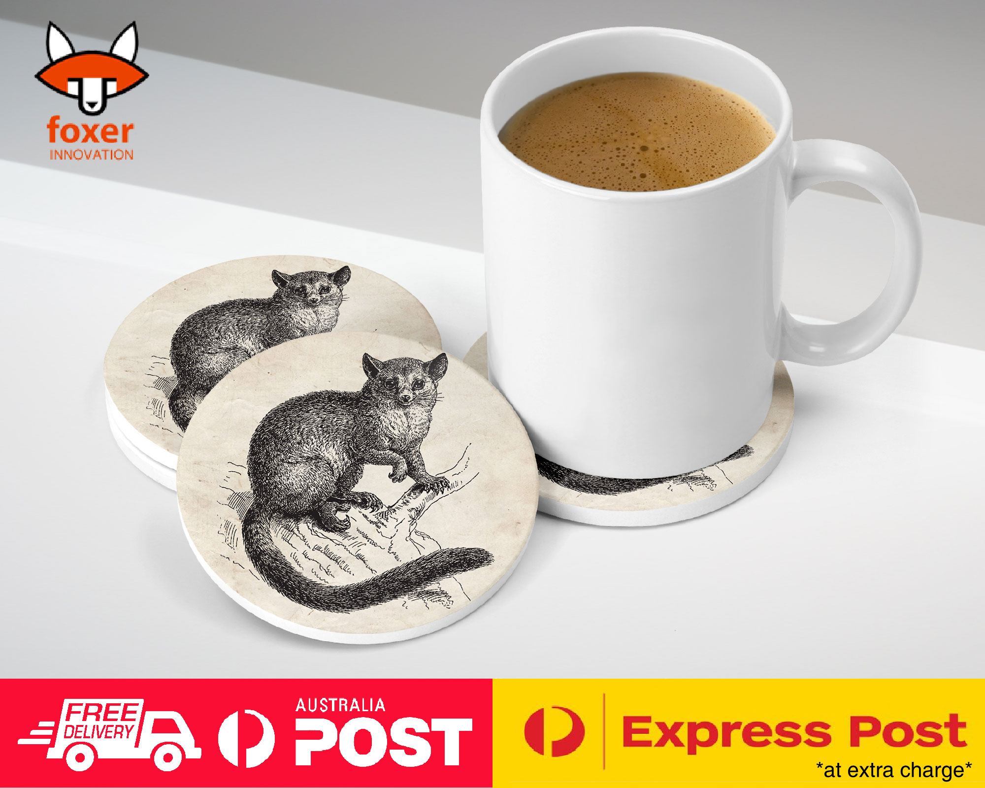 COASTER COFFEE DRINKING MAT|VULPINE-PHALANGER