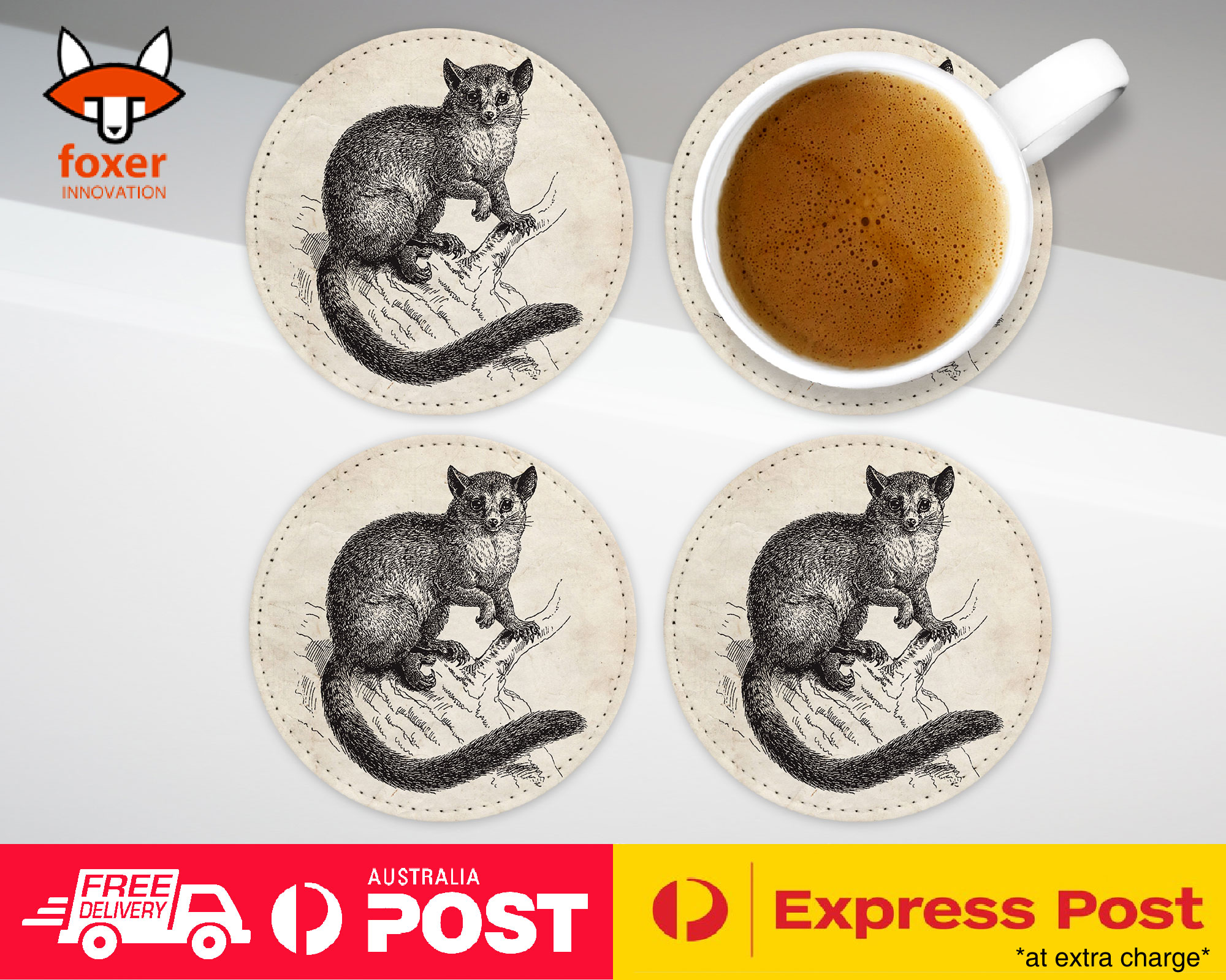 COASTER COFFEE DRINKING MAT|VULPINE-PHALANGER