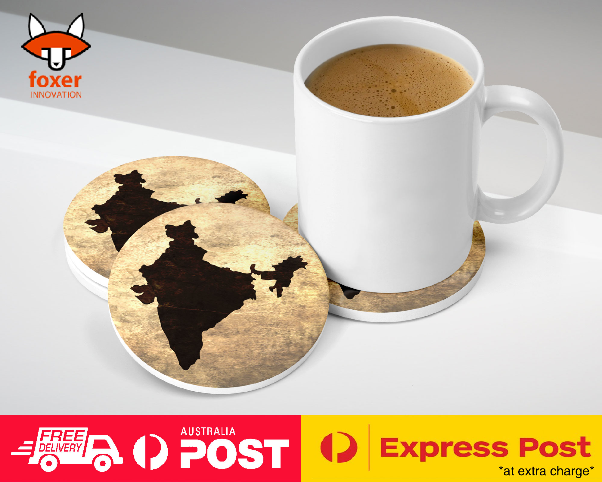 COASTER COFFEE DRINKING MAT|INDIA NATIONAL COUNTRY