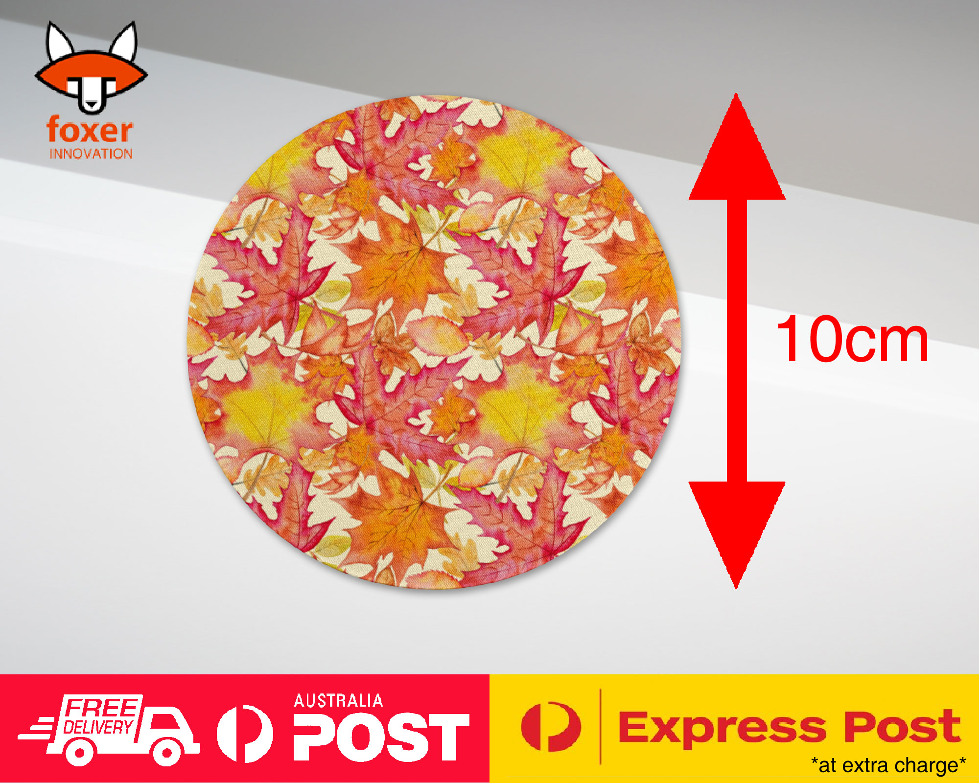 COASTER COFFEE DRINKING MAT|FALL AUTUMN LEAVES PATTERN 2