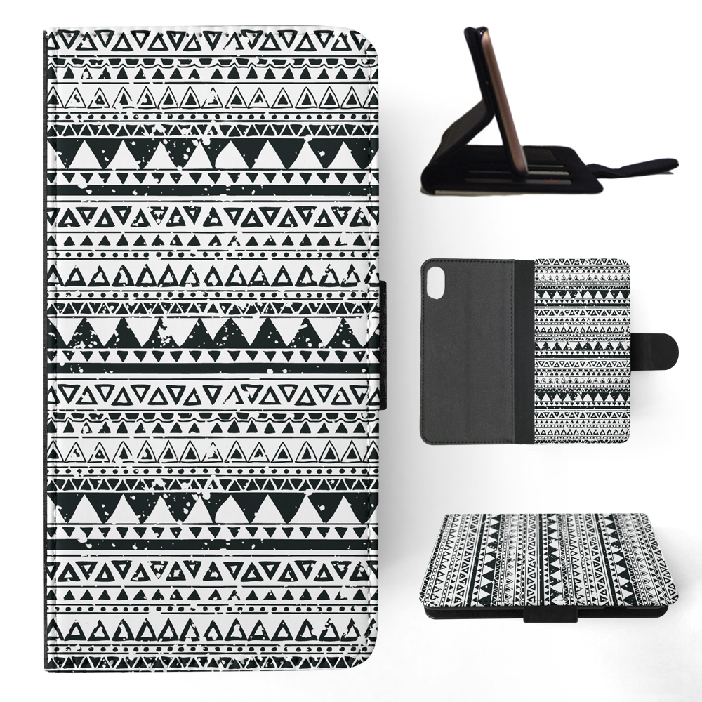 FLIP CASE FOR APPLE IPHONE|AZTEC TRIBAL PATTERN 8 - Foto 109 di 193
