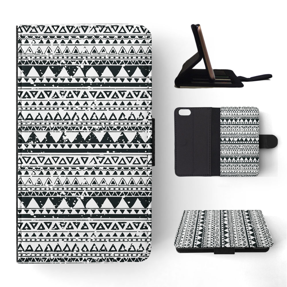 FLIP CASE FOR APPLE IPHONE|AZTEC TRIBAL PATTERN 8 - Foto 169 di 193
