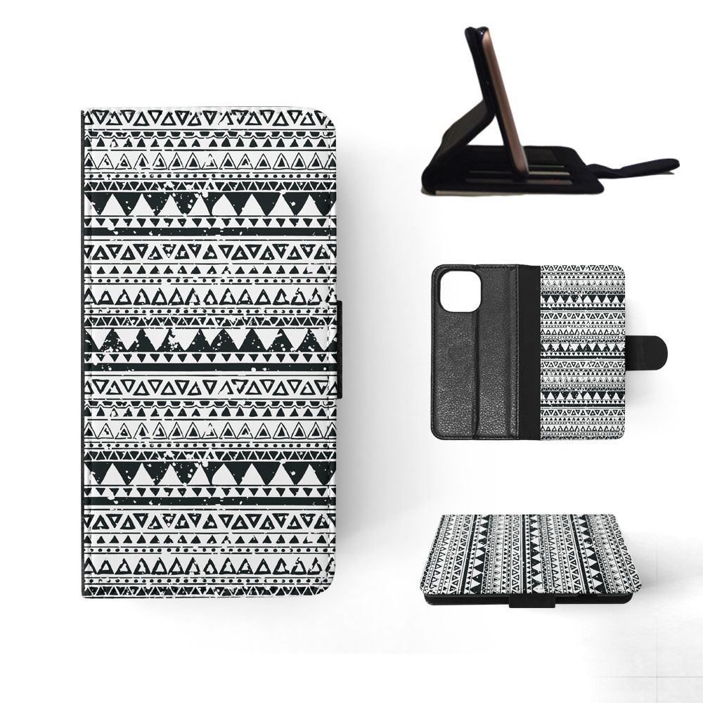 FLIP CASE FOR APPLE IPHONE|AZTEC TRIBAL PATTERN 8 - Foto 81 di 193