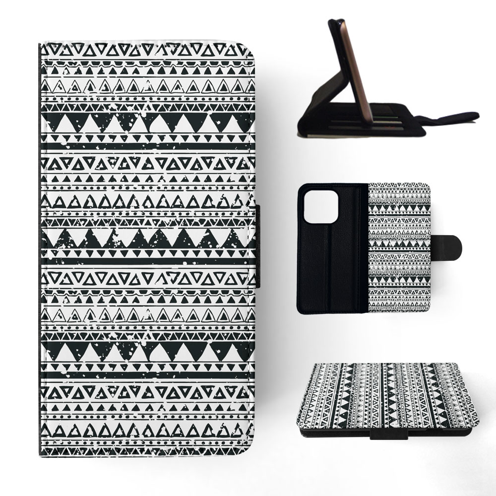 FLIP CASE FOR APPLE IPHONE|AZTEC TRIBAL PATTERN 8 - Foto 71 di 193