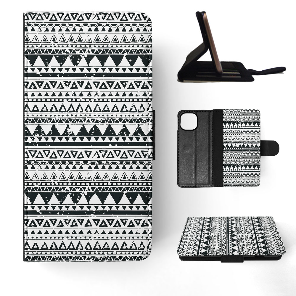 FLIP CASE FOR APPLE IPHONE|AZTEC TRIBAL PATTERN 8 - Foto 61 di 193