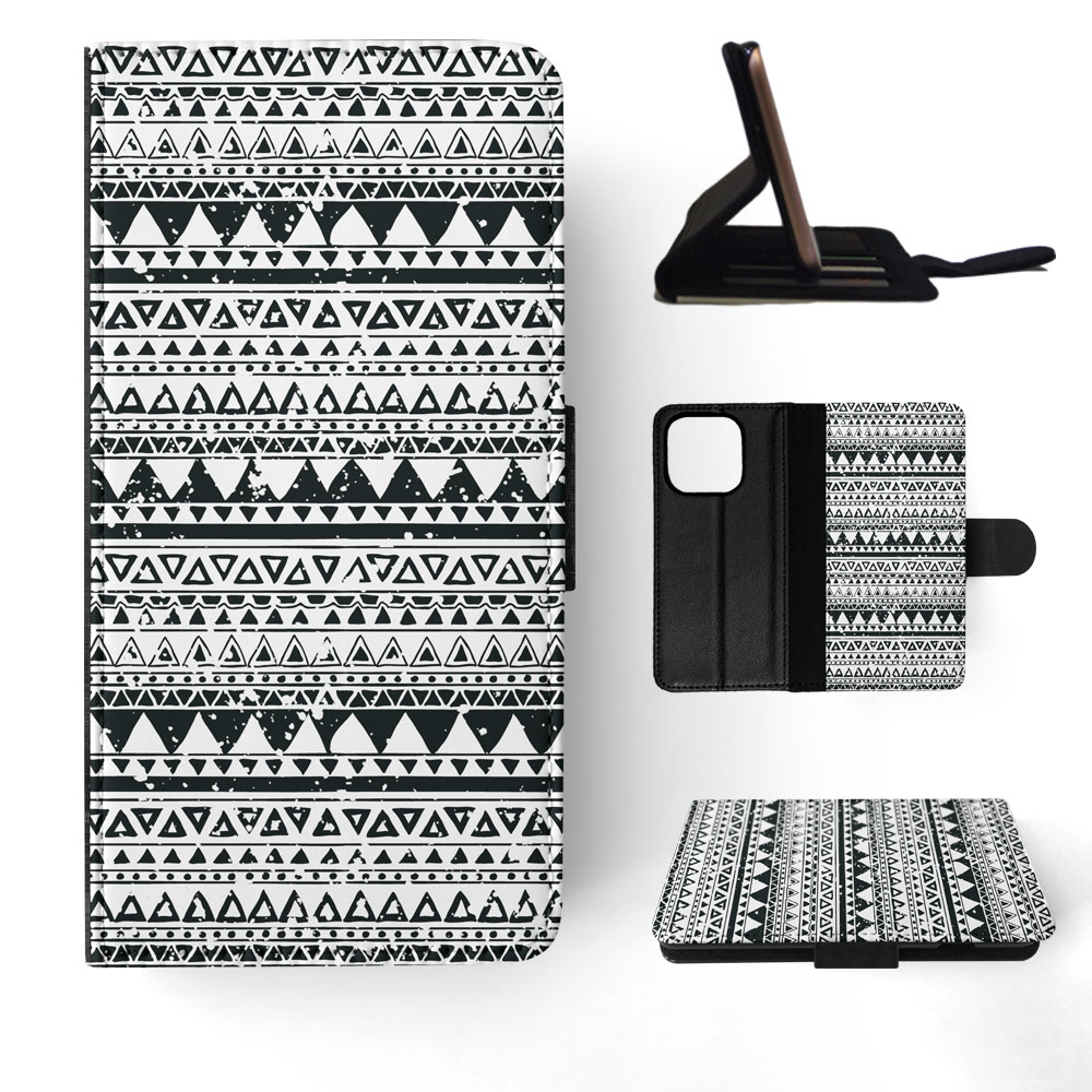 FLIP CASE FOR APPLE IPHONE|AZTEC TRIBAL PATTERN 8 - Foto 51 di 193