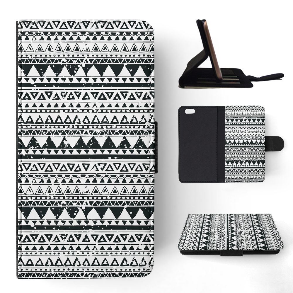 FLIP CASE FOR APPLE IPHONE|AZTEC TRIBAL PATTERN 8 - Foto 159 di 193
