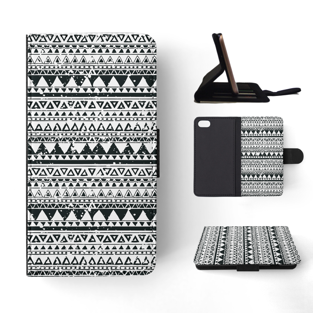 FLIP CASE FOR APPLE IPHONE|AZTEC TRIBAL PATTERN 8 - Foto 134 di 193