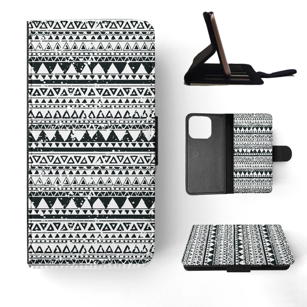 FLIP CASE FOR APPLE IPHONE|AZTEC TRIBAL PATTERN 8 - Foto 31 di 193