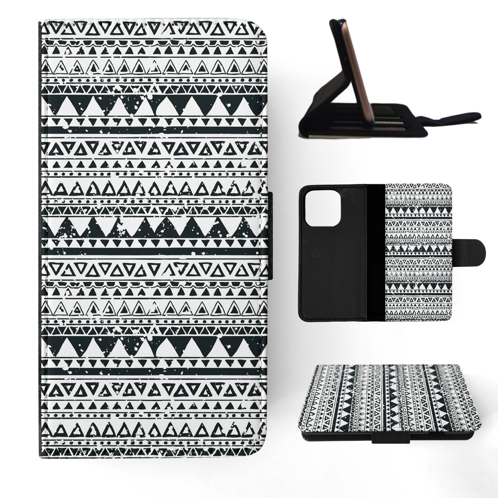 FLIP CASE FOR APPLE IPHONE|AZTEC TRIBAL PATTERN 8 - Foto 11 di 193