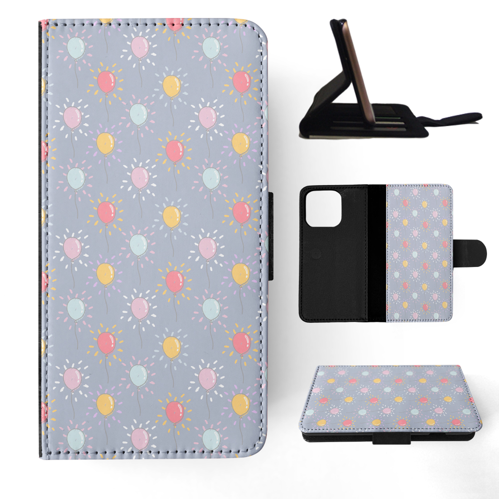 FLIP CASE FOR APPLE IPHONE|BALLOONS PATTERN - Picture 11 of 193
