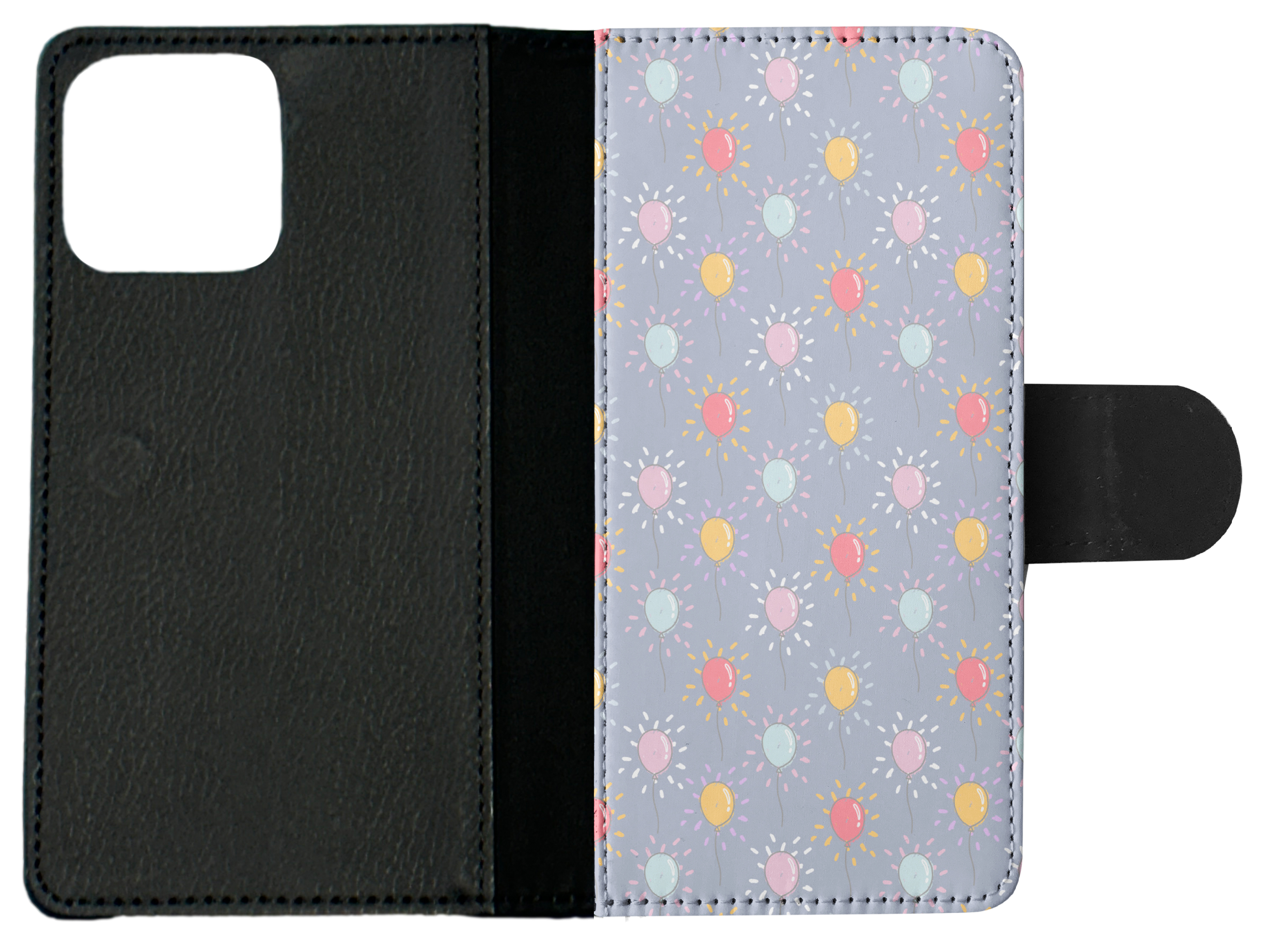 FLIP CASE FOR APPLE IPHONE|BALLOONS PATTERN - Picture 9 of 193