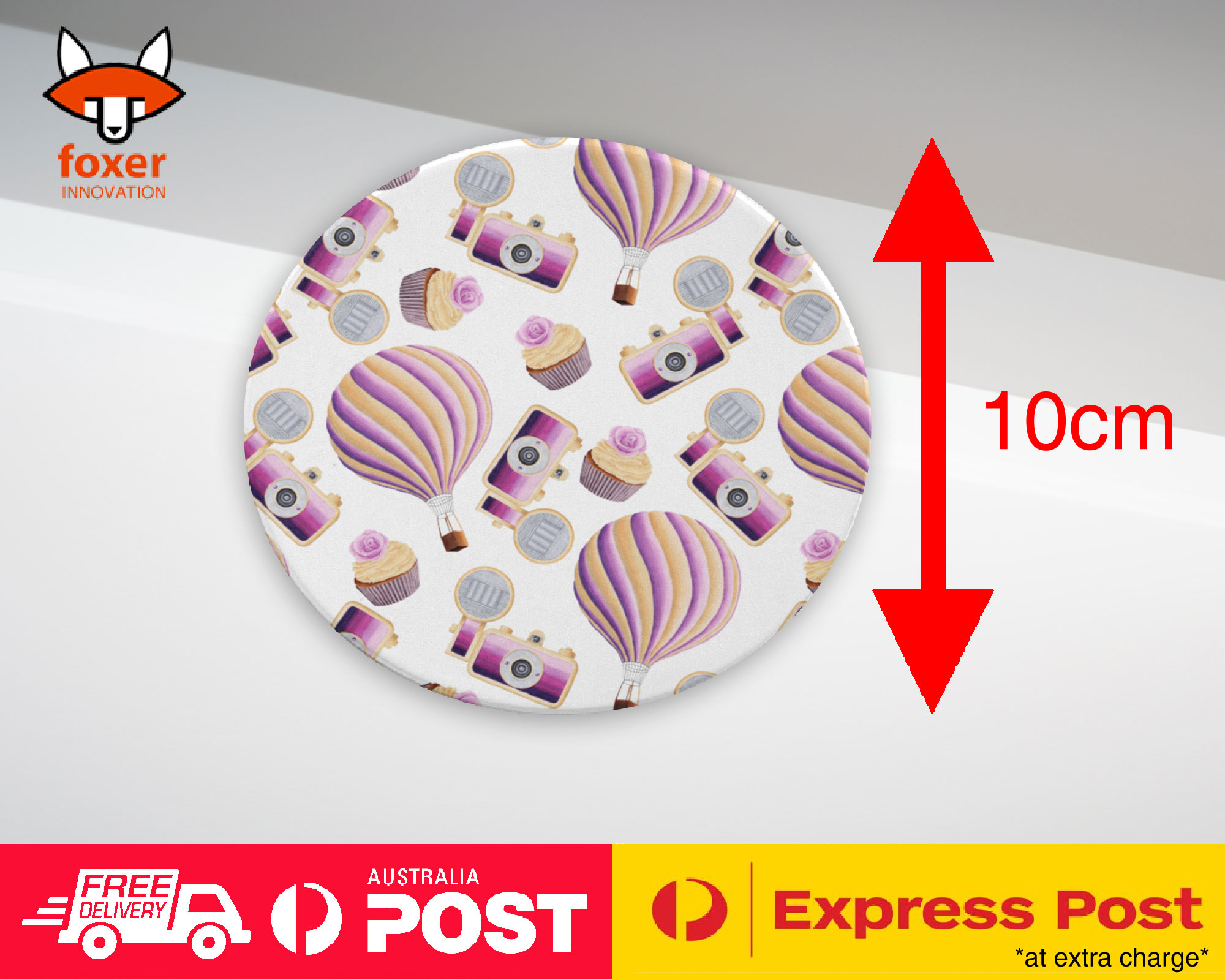 COASTER COFFEE DRINKING MAT|BALLOON & SWEETS PATTERN