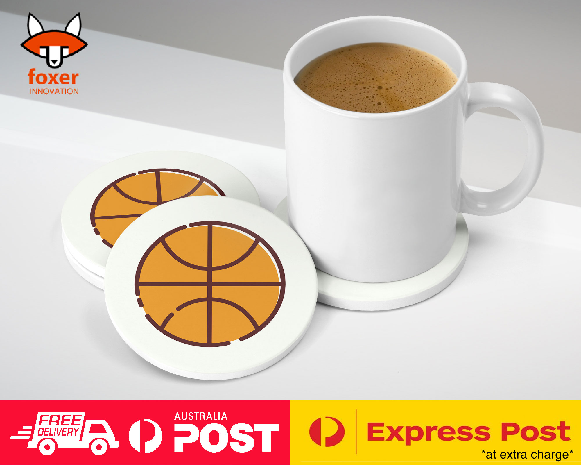 COASTER COFFEE DRINKING MAT|BASKETBALL 2
