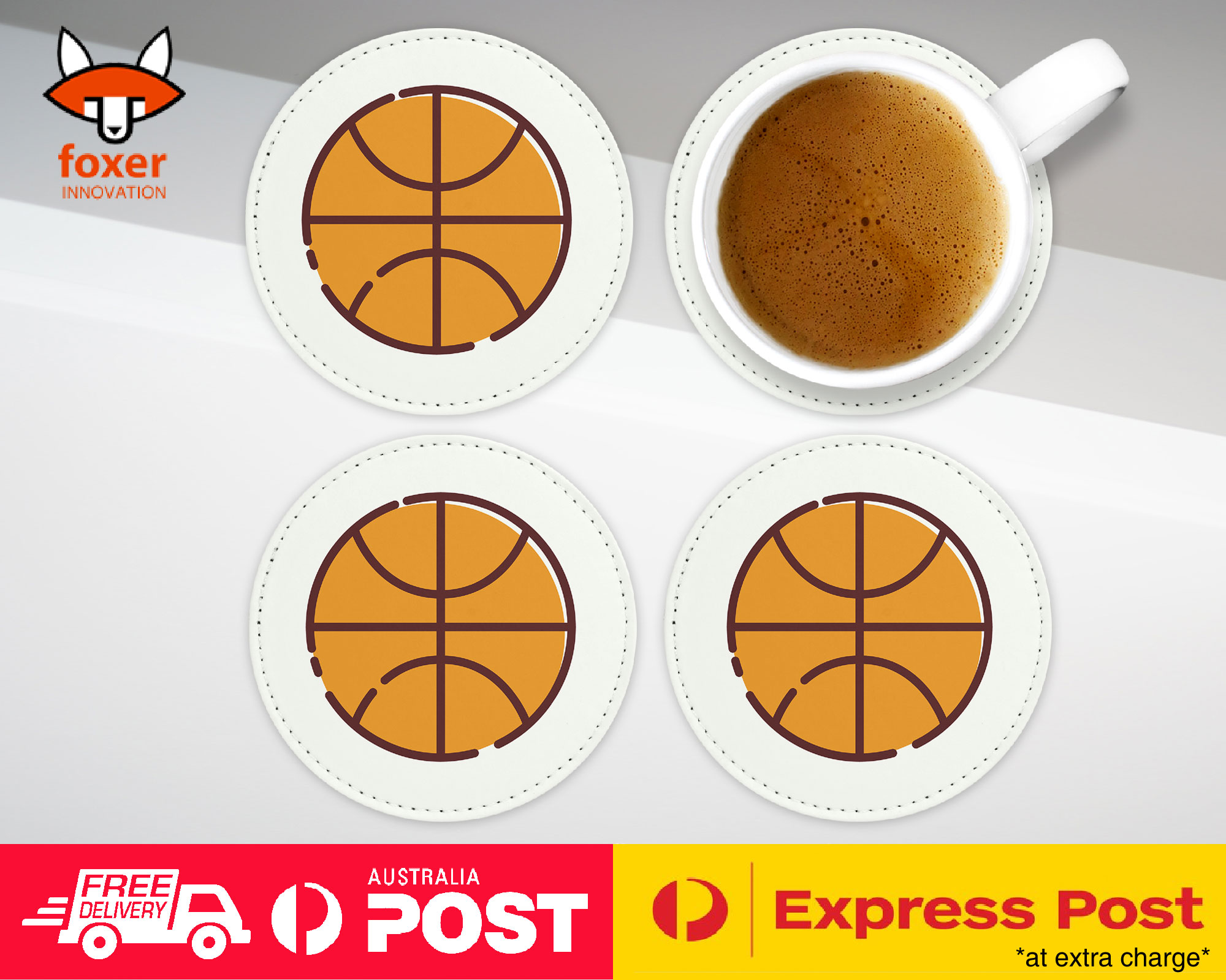 COASTER COFFEE DRINKING MAT|BASKETBALL 2