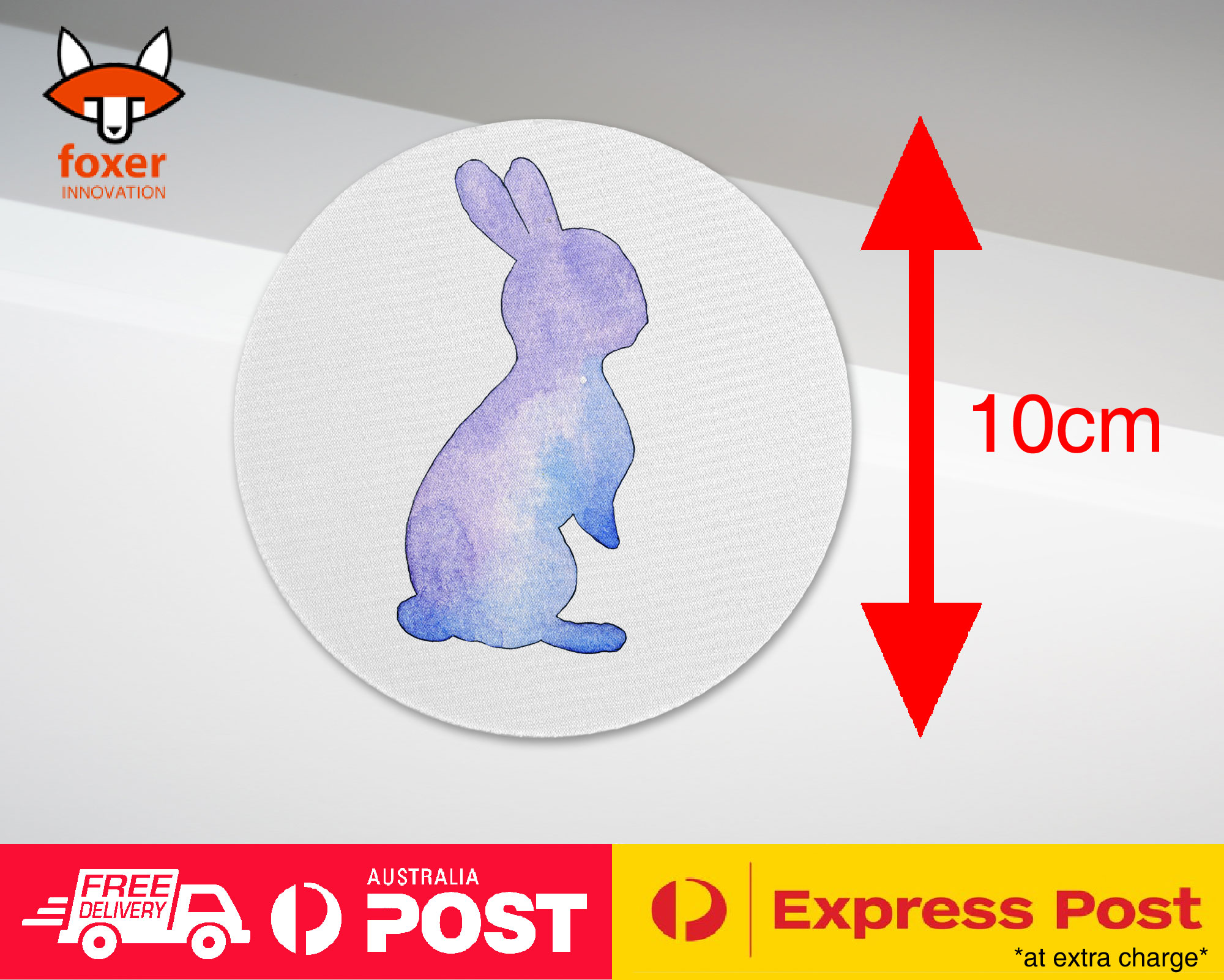 COASTER COFFEE DRINKING MAT|WATERCOLOR BUNNY RABBIT