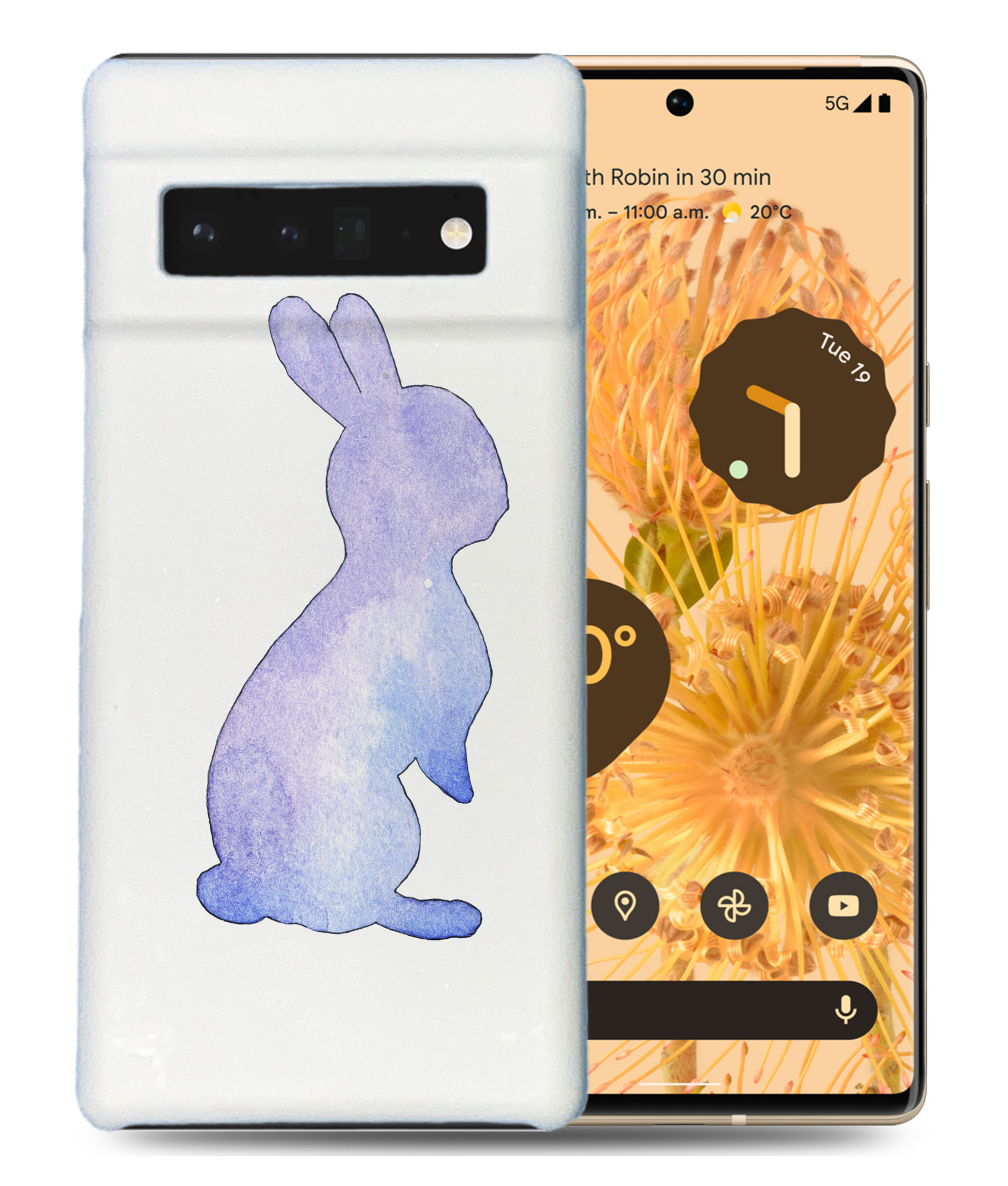 FUNDA FUNDA PARA GOOGLE PIXEL|ACUARELA CONEJO - Imagen 2 de 11