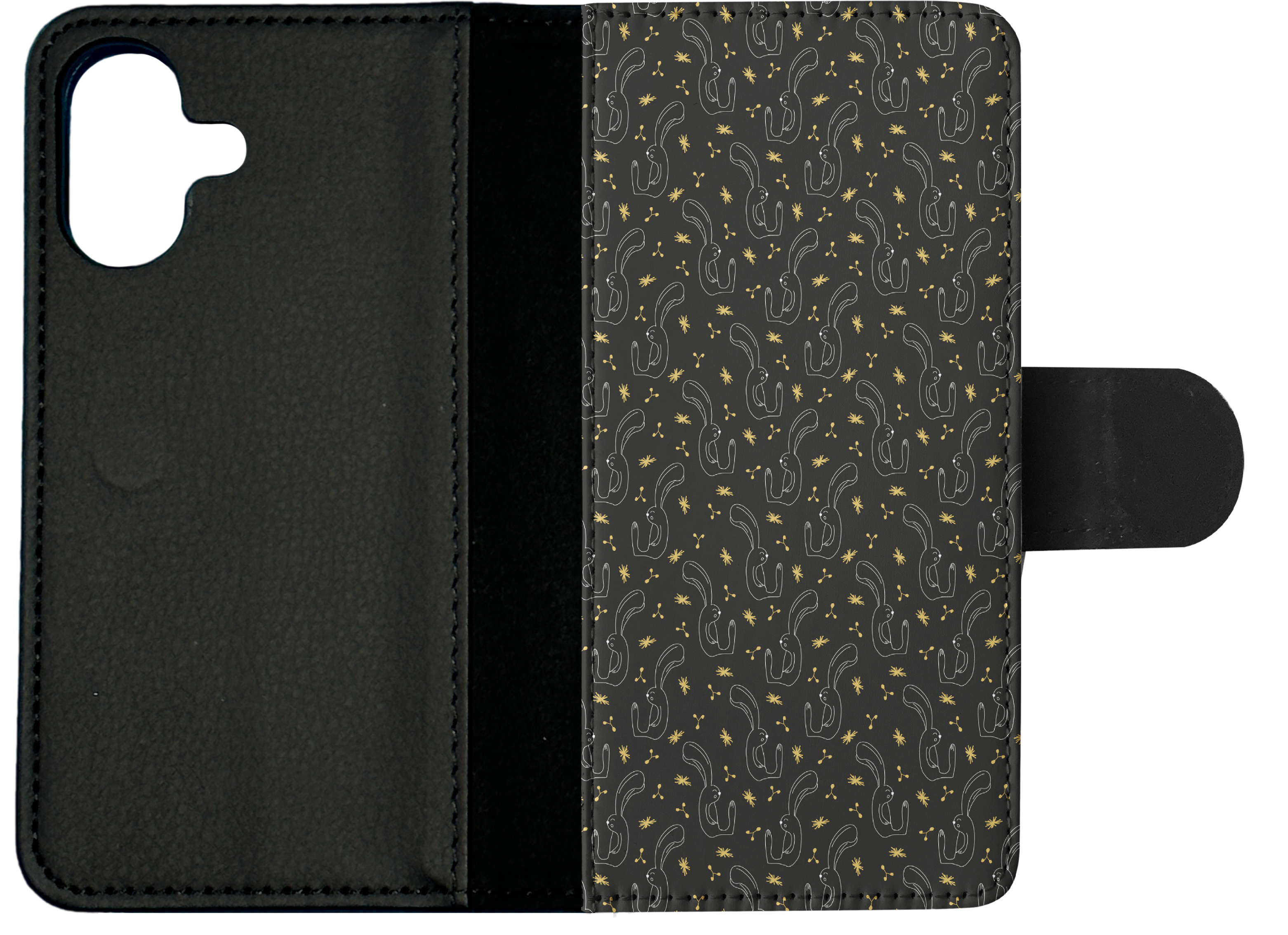 FLIP CASE FOR APPLE IPHONE|BUNNY RABBIT PATTERN - Foto 24 di 193