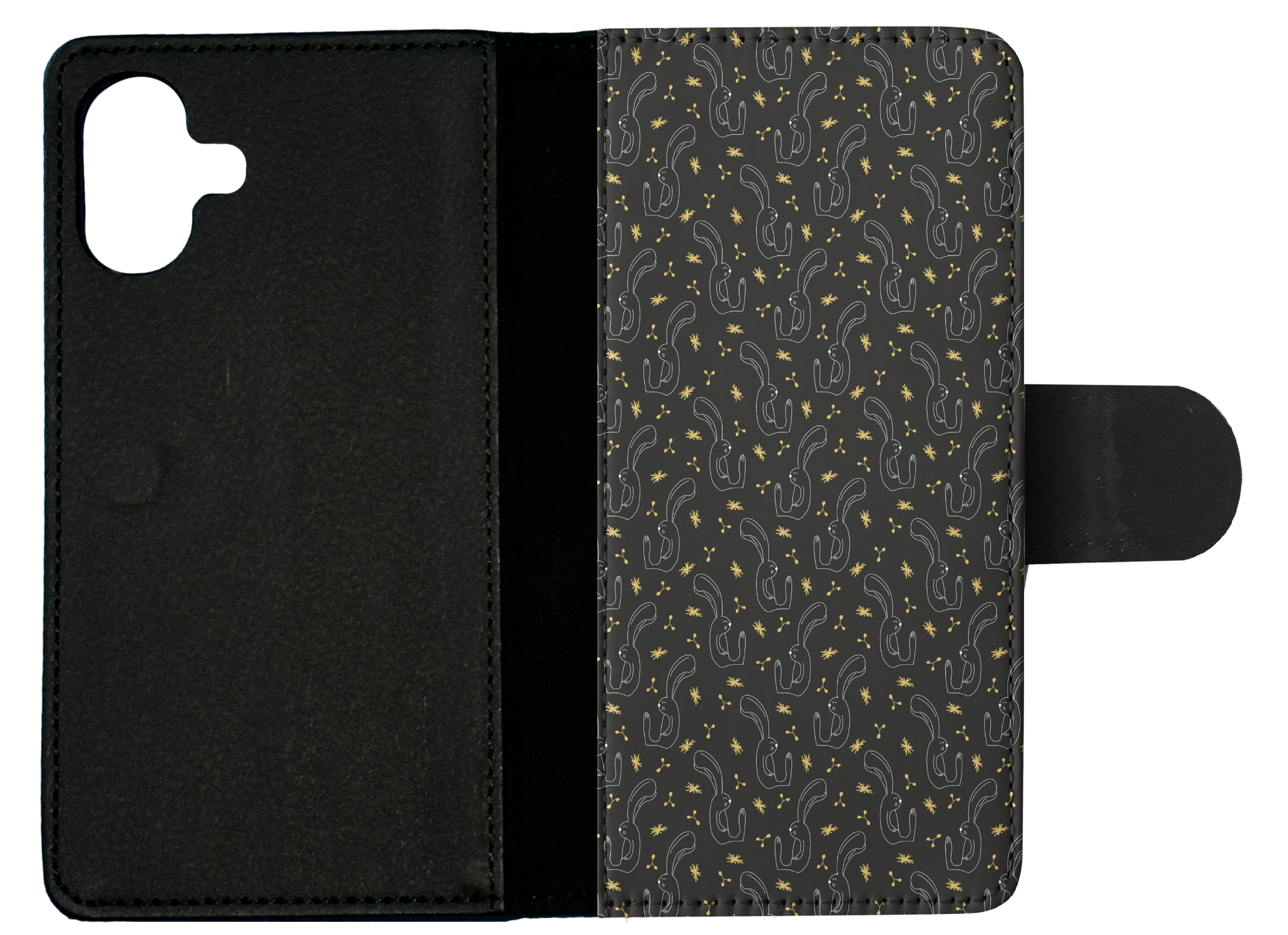 FLIP CASE FOR APPLE IPHONE|BUNNY RABBIT PATTERN - Foto 19 di 193