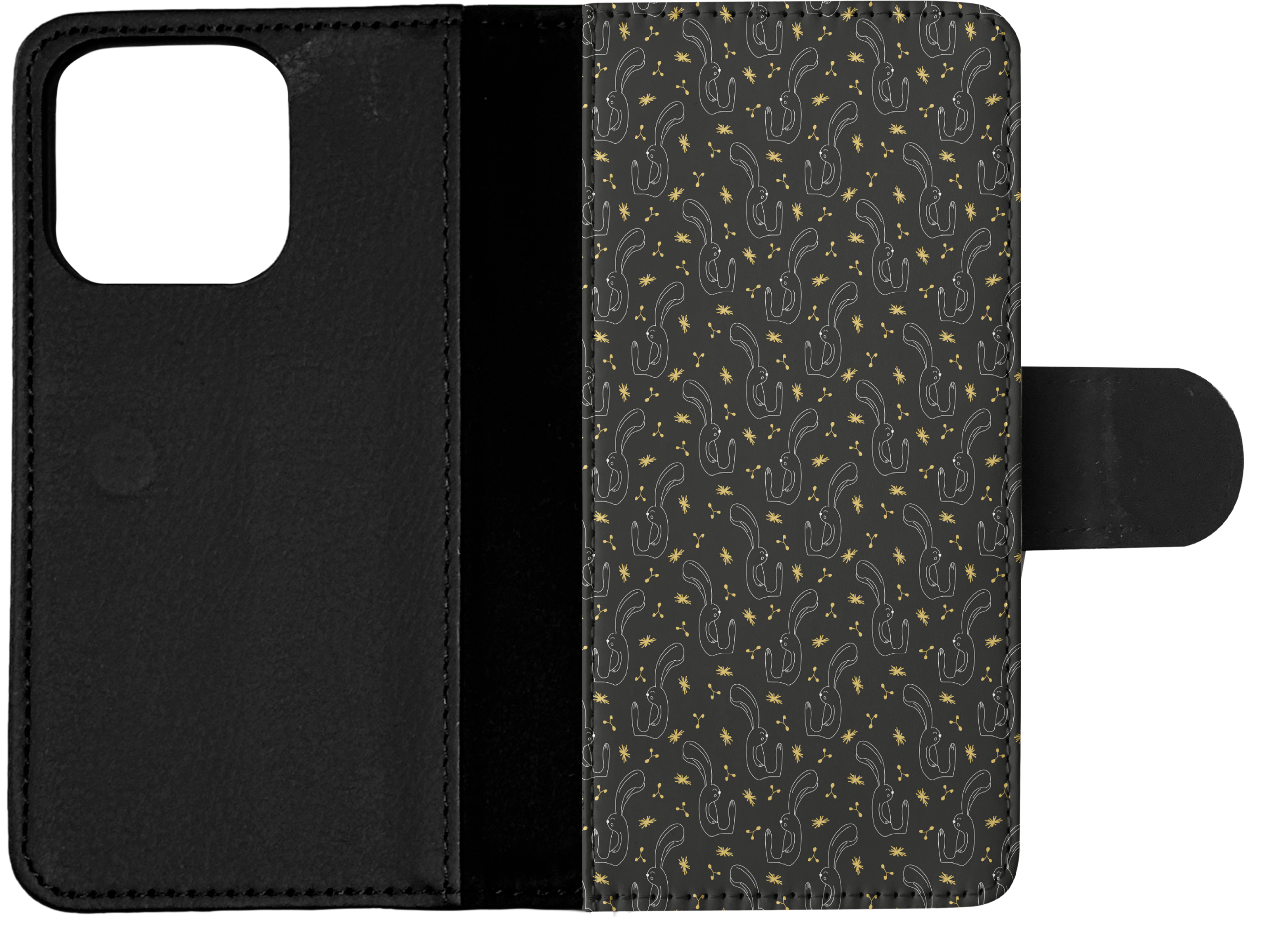 FLIP CASE FOR APPLE IPHONE|BUNNY RABBIT PATTERN - Foto 14 di 193