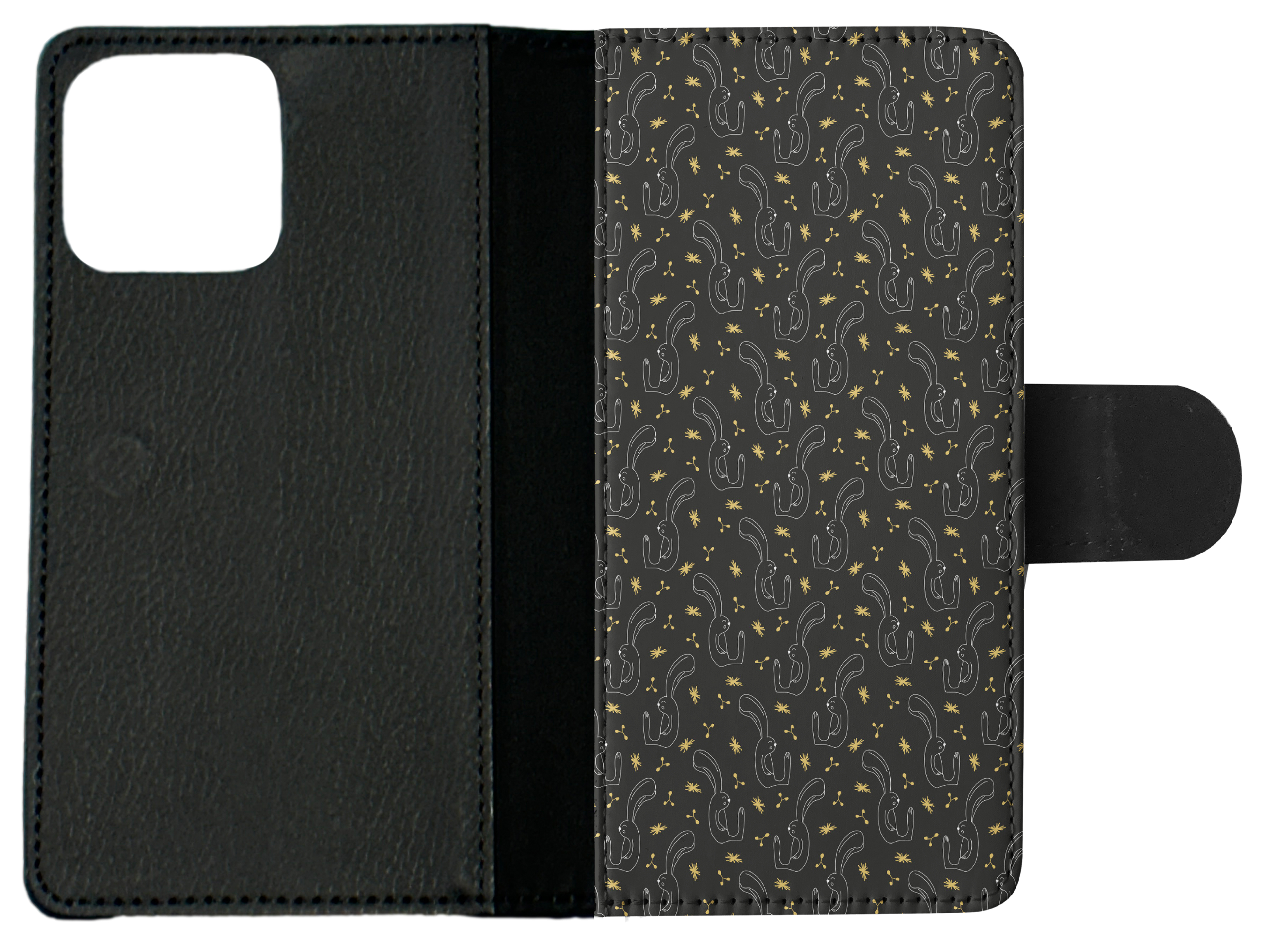 FLIP CASE FOR APPLE IPHONE|BUNNY RABBIT PATTERN - Foto 9 di 193