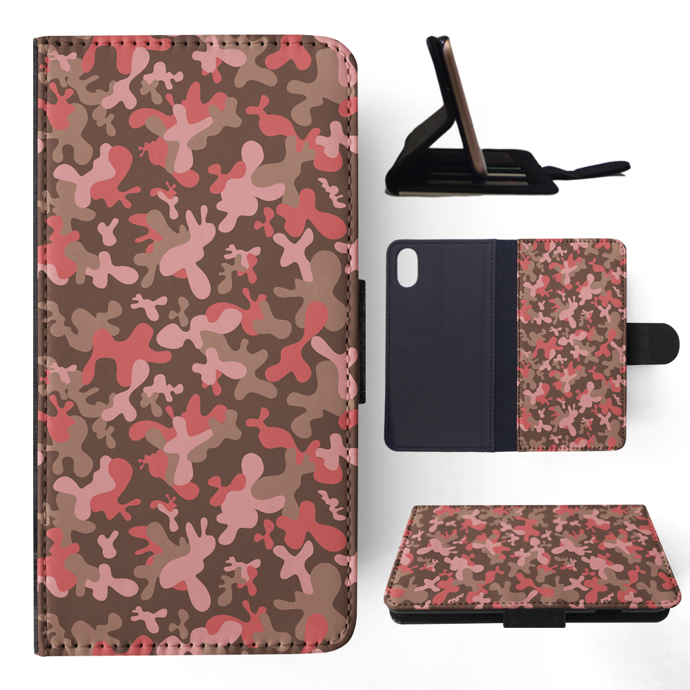 FLIP CASE FOR APPLE IPHONE|PINK CAMO CAMOUFLAGE PATTERN 2 - Picture 114 of 193