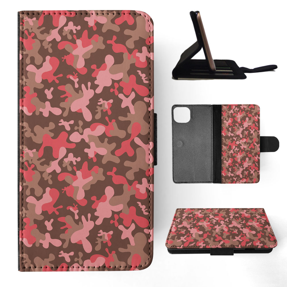 FLIP CASE FOR APPLE IPHONE|PINK CAMO CAMOUFLAGE PATTERN 2 - Picture 36 of 193