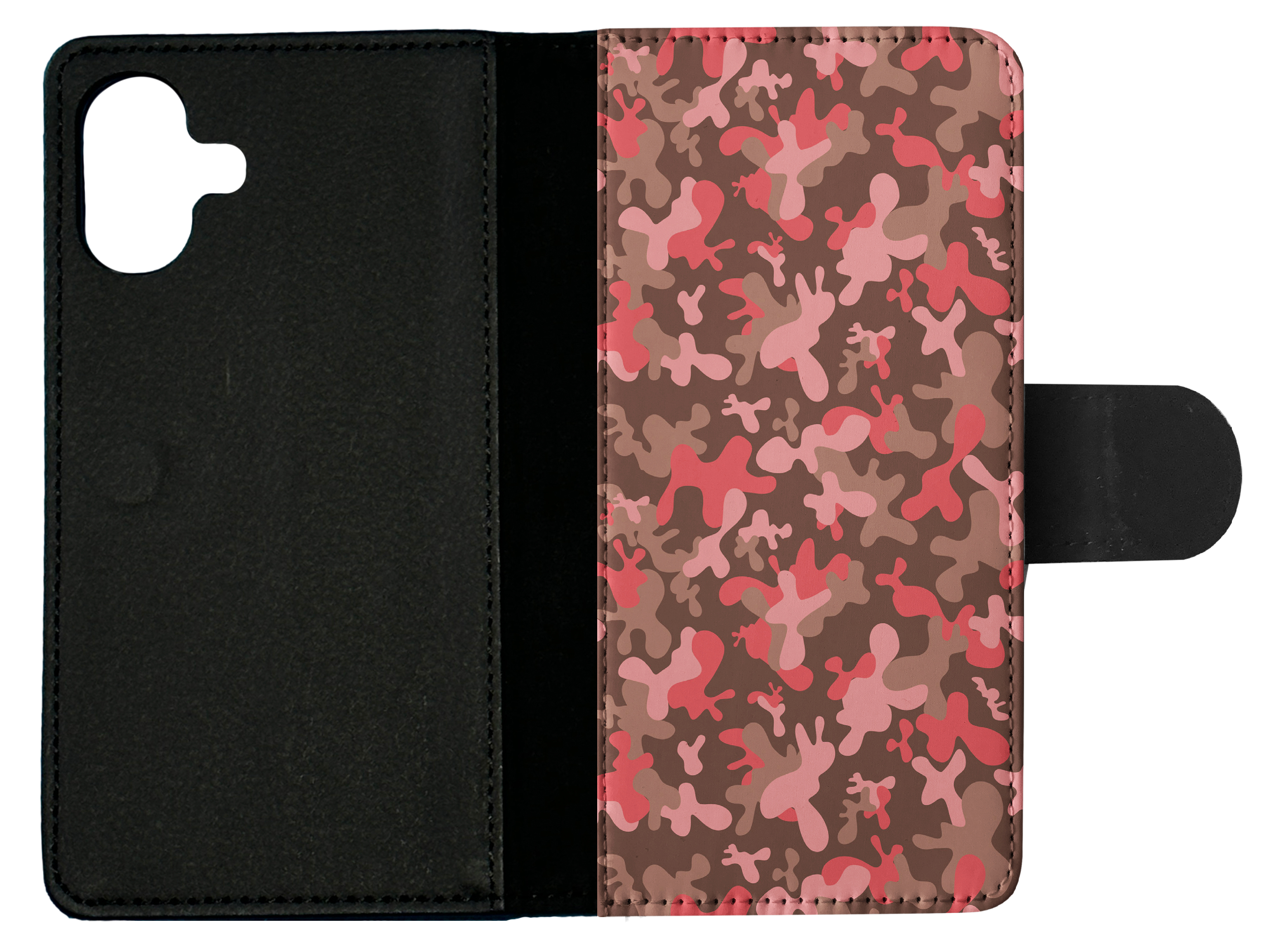 FLIP CASE FOR APPLE IPHONE|PINK CAMO CAMOUFLAGE PATTERN 2 - Picture 19 of 193