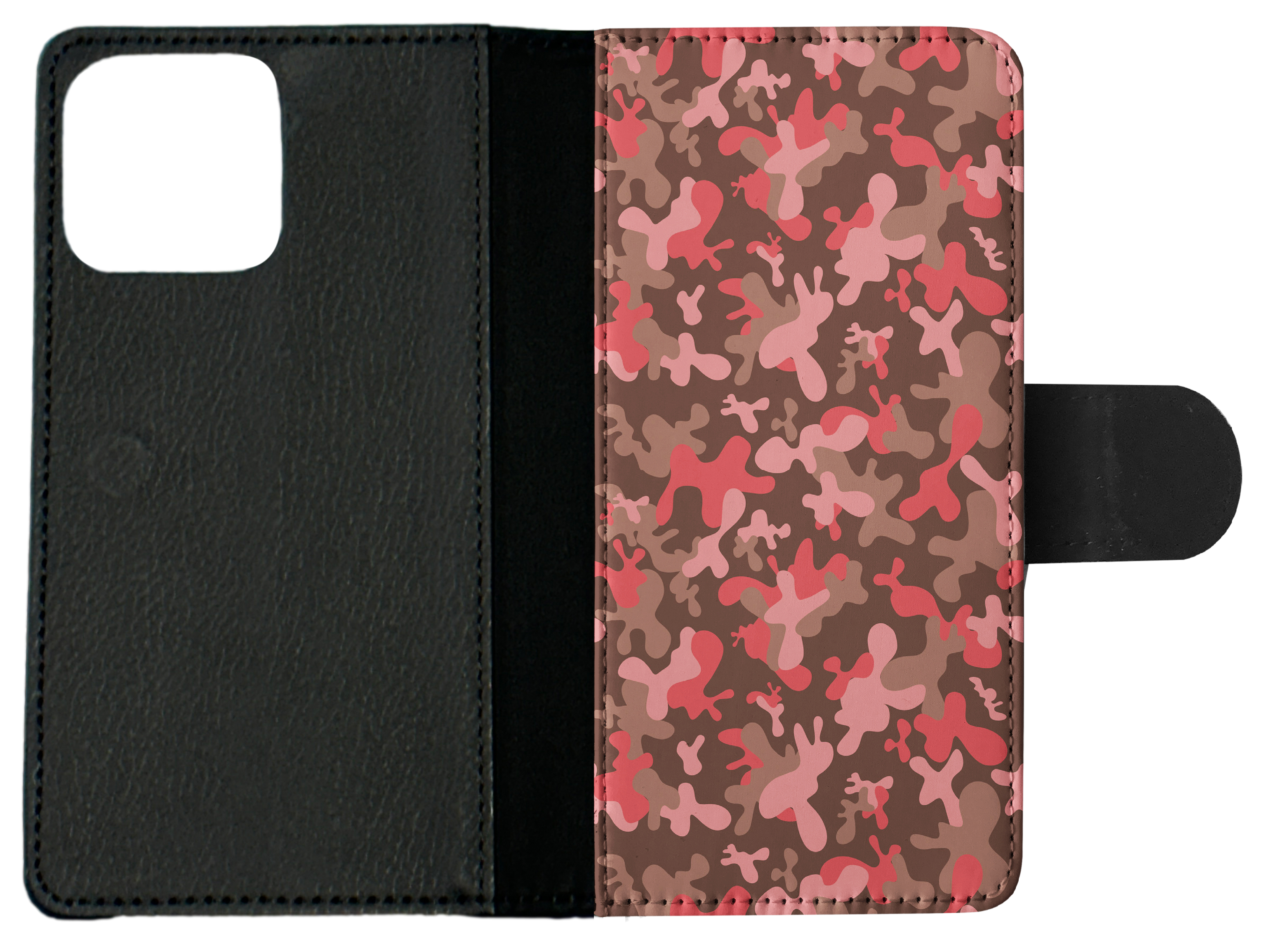 FLIP CASE FOR APPLE IPHONE|PINK CAMO CAMOUFLAGE PATTERN 2 - Picture 9 of 193