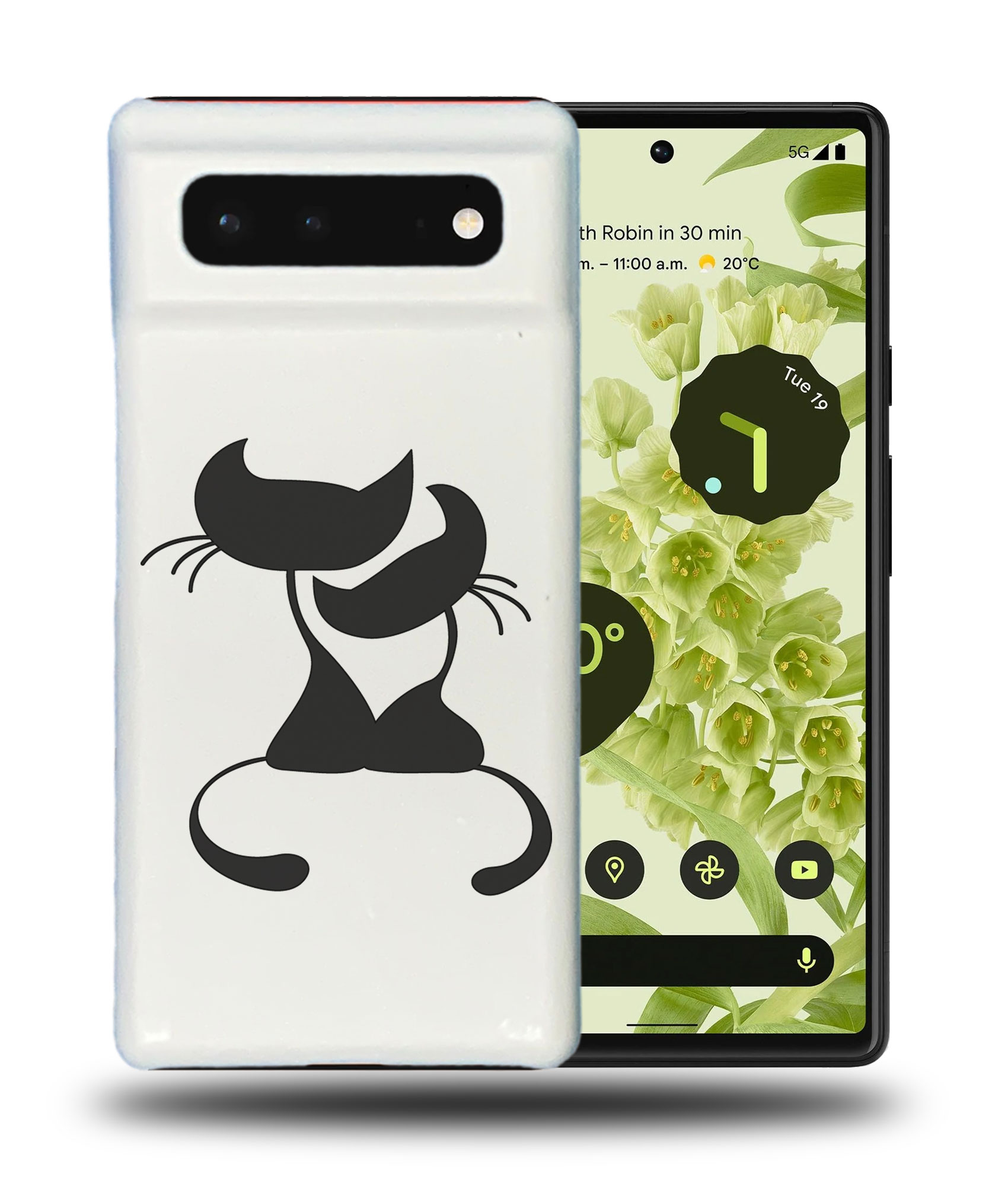 CASE COVER FOR GOOGLE PIXEL|MINIMALISTIC CAT 3 - 第 3/11 張圖片