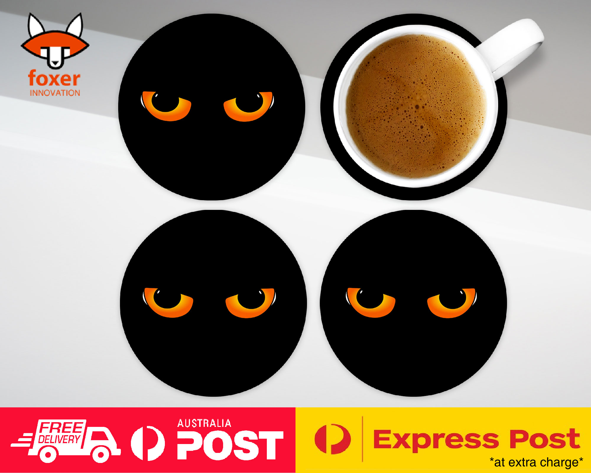 COASTER COFFEE DRINKING MAT|KITTEN CAT 5