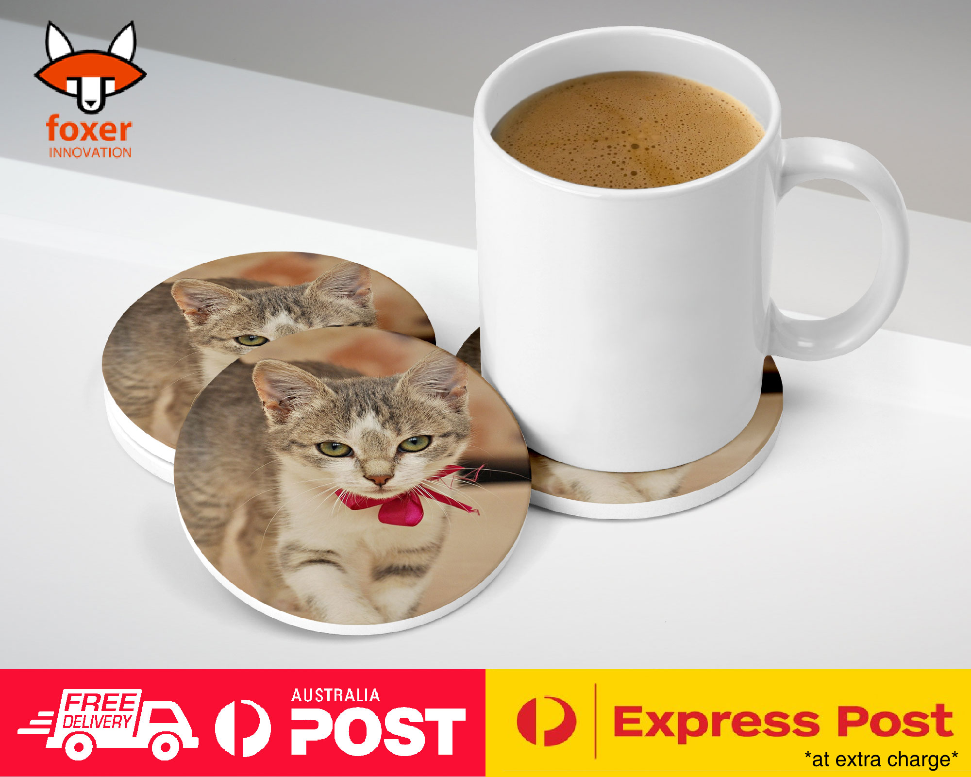 COASTER COFFEE DRINKING MAT|KITTEN CAT 23