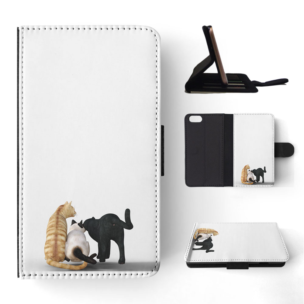 FLIP CASE FOR APPLE IPHONE|KITTEN CAT 38 - Foto 169 di 193