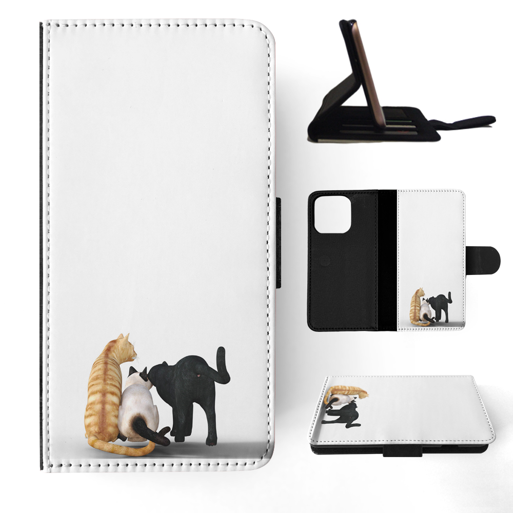 FLIP CASE FOR APPLE IPHONE|KITTEN CAT 38 - Foto 11 di 193