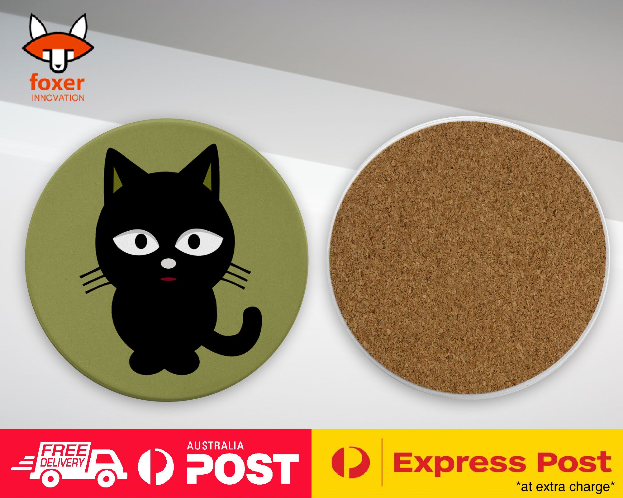 COASTER COFFEE DRINKING MAT|KITTEN CAT 46