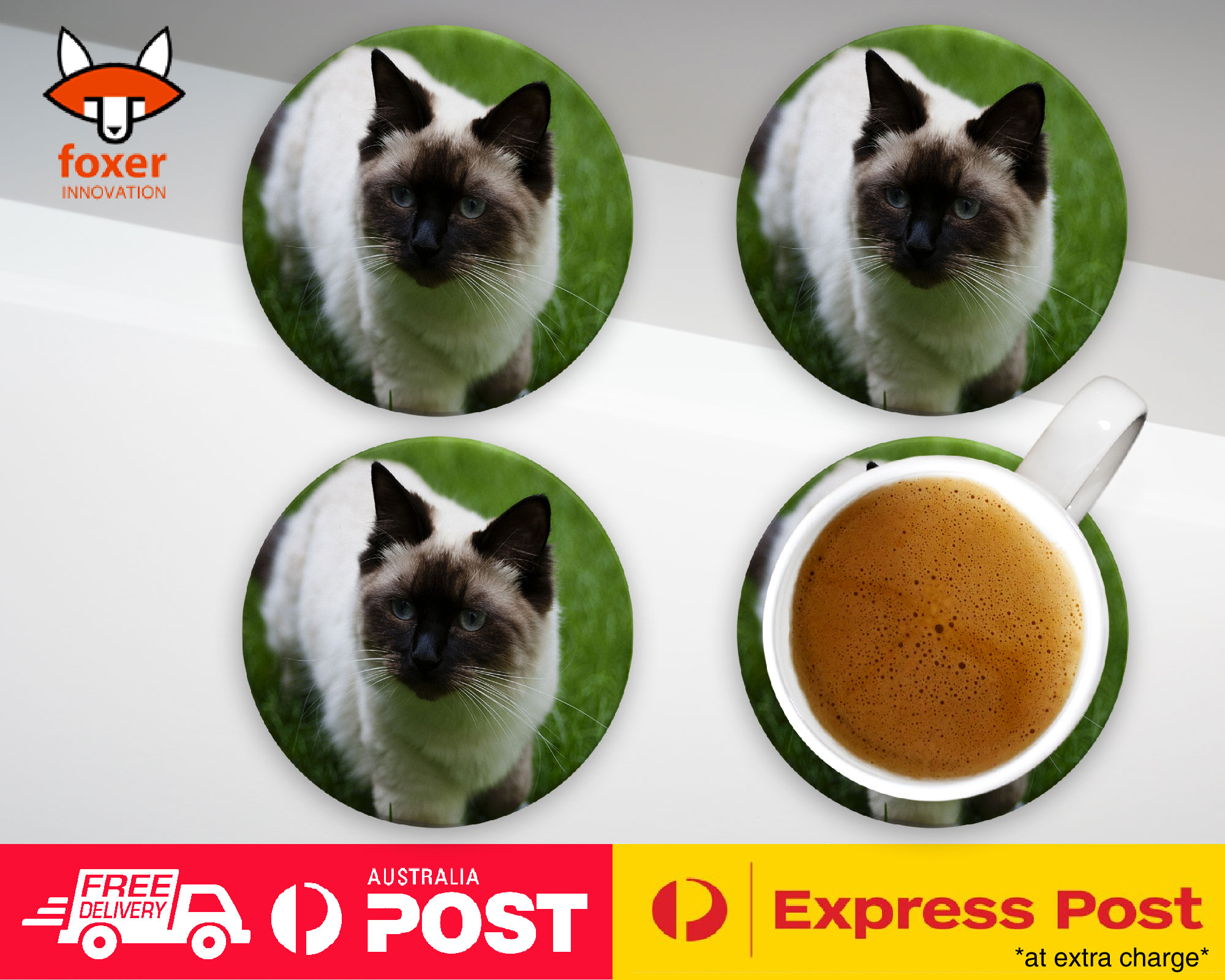 COASTER COFFEE DRINKING MAT|RAGDOLL CAT 7