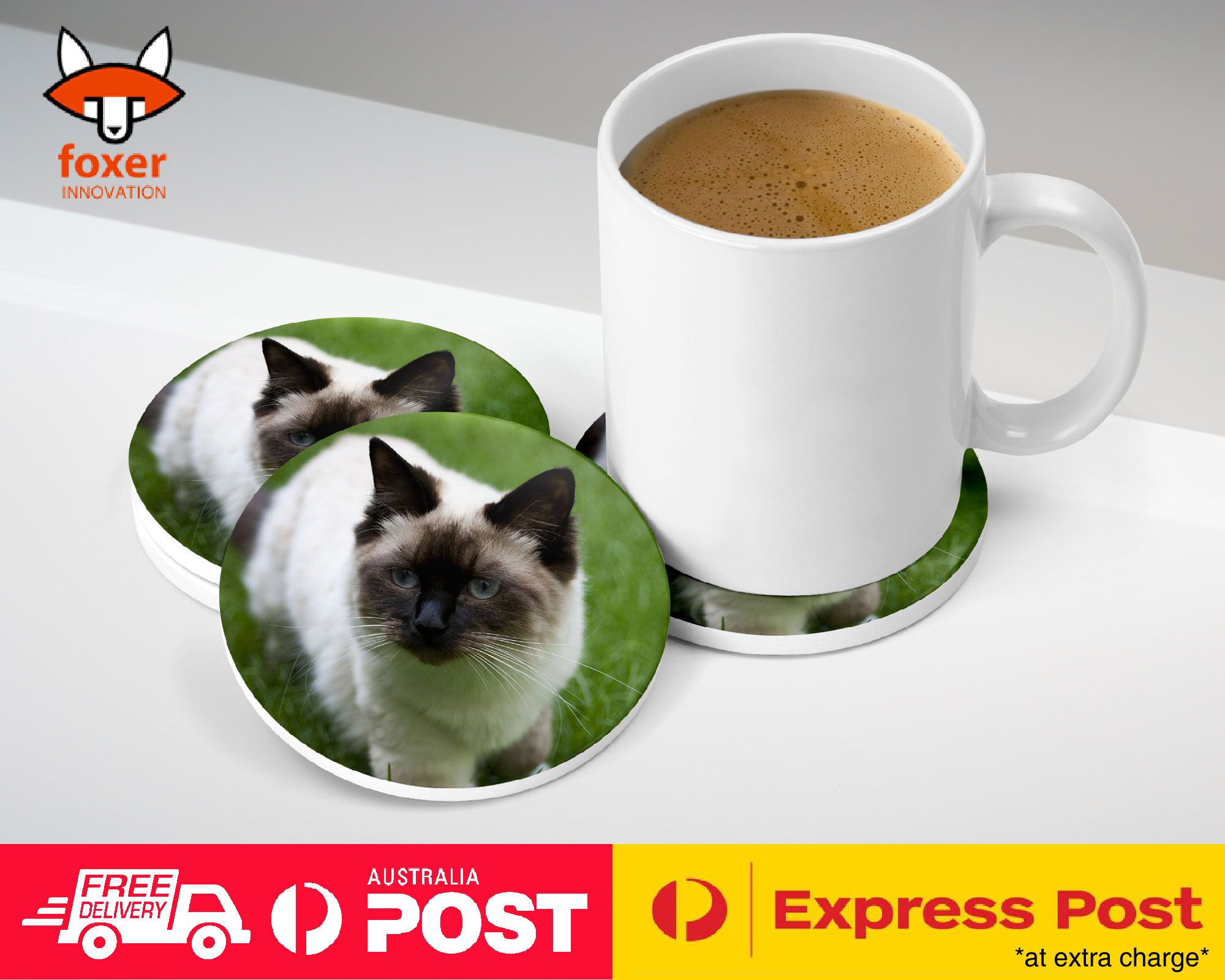COASTER COFFEE DRINKING MAT|RAGDOLL CAT 7