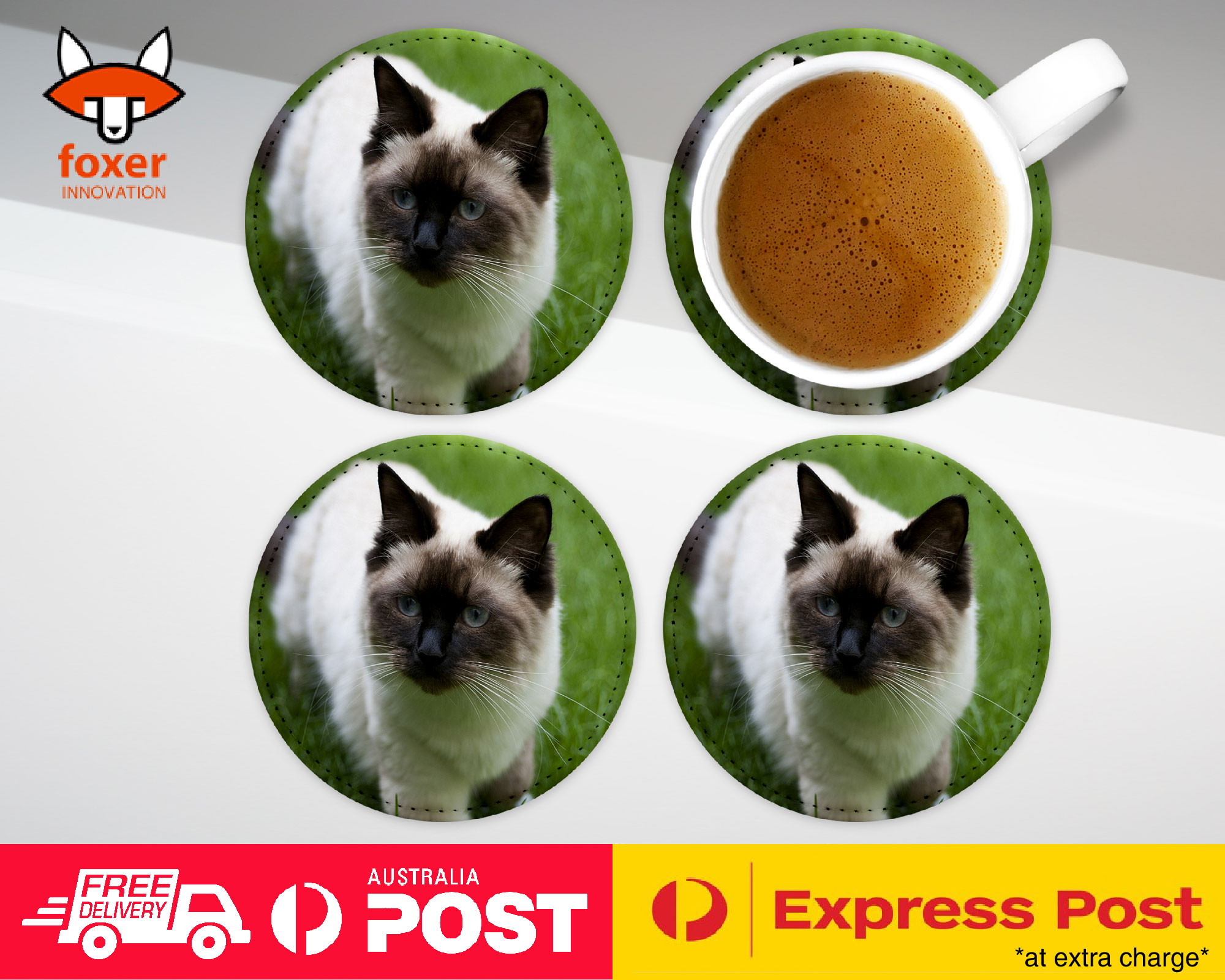 COASTER COFFEE DRINKING MAT|RAGDOLL CAT 7