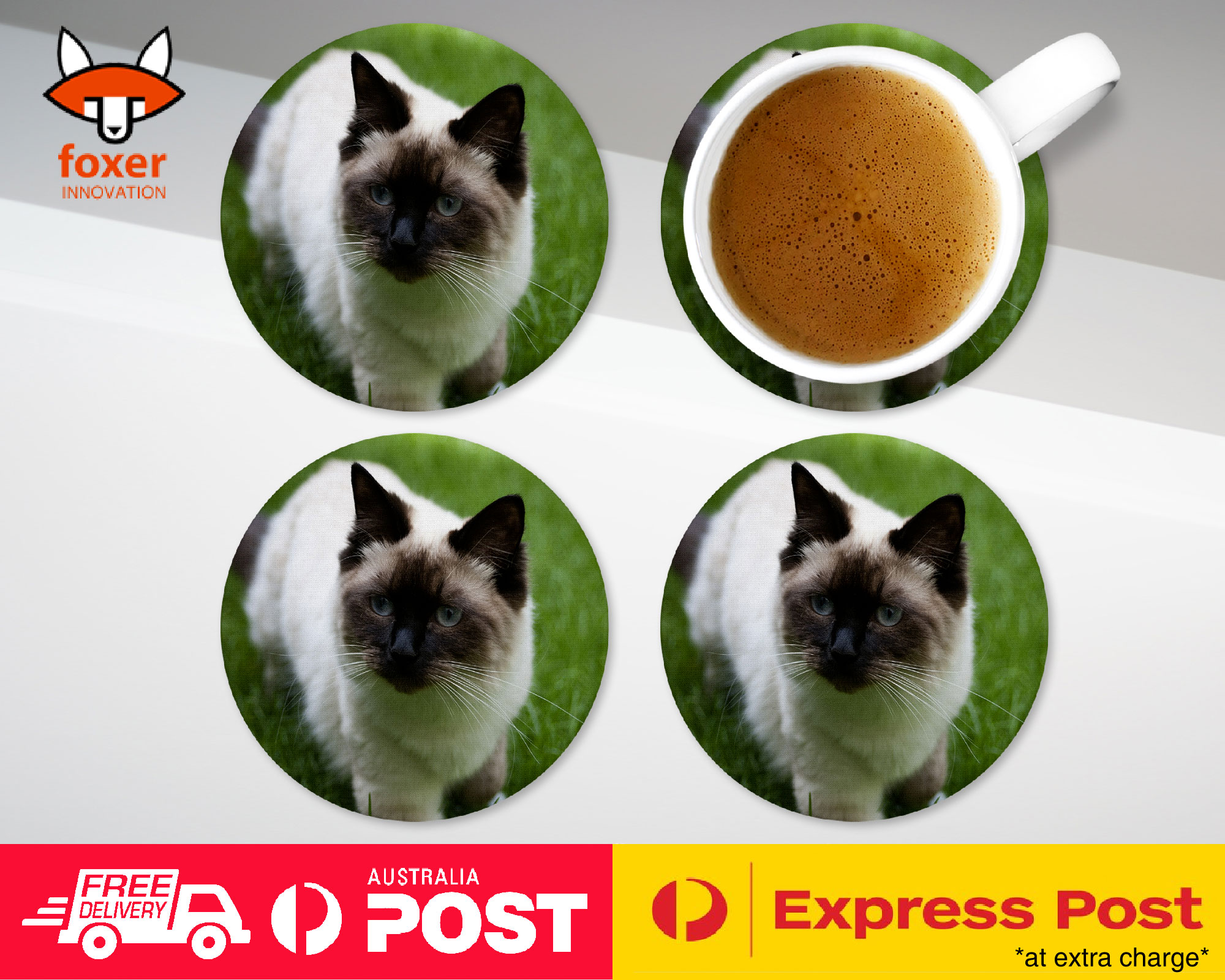 COASTER COFFEE DRINKING MAT|RAGDOLL CAT 7