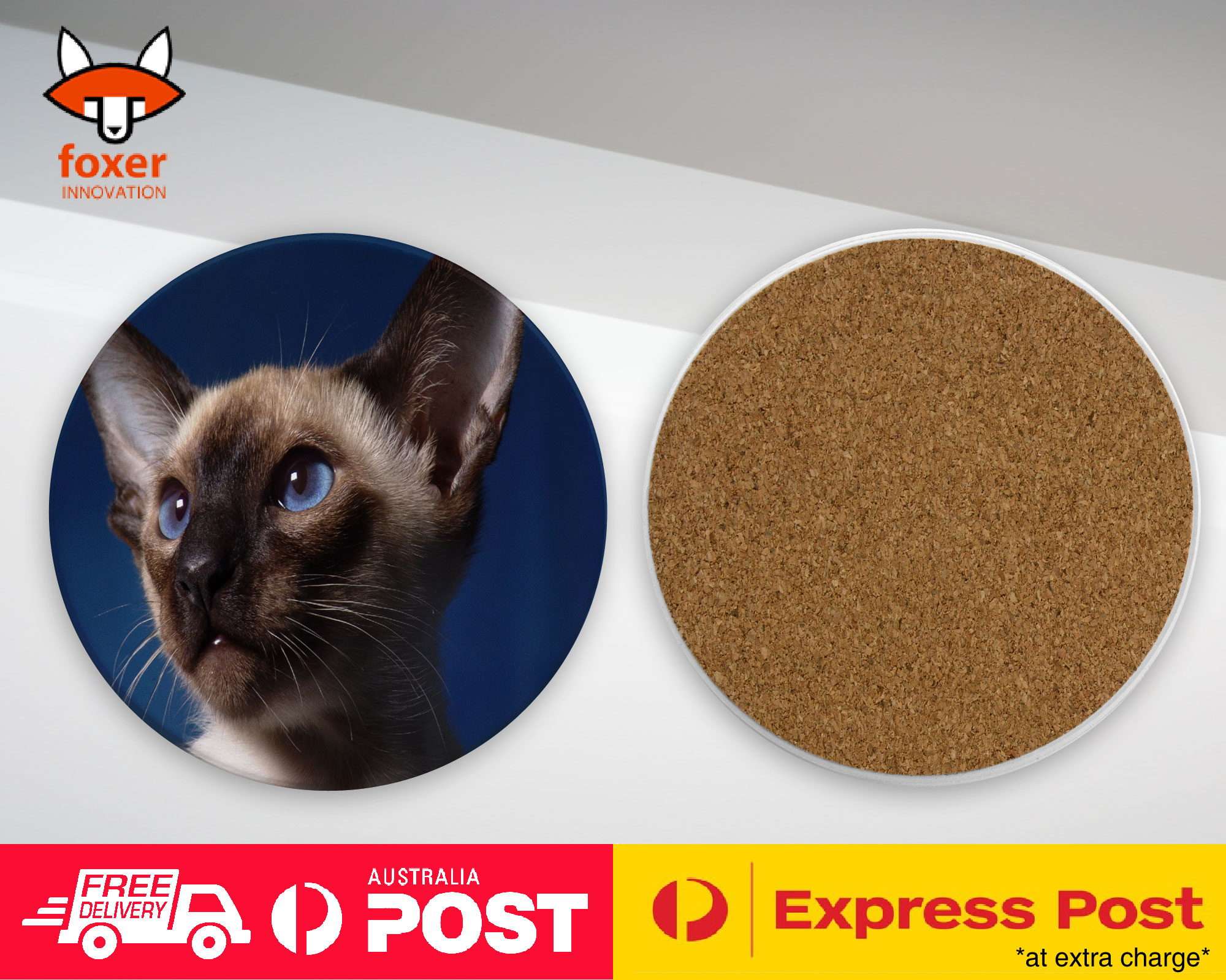 COASTER COFFEE DRINKING MAT|SIAMESE CAT 9