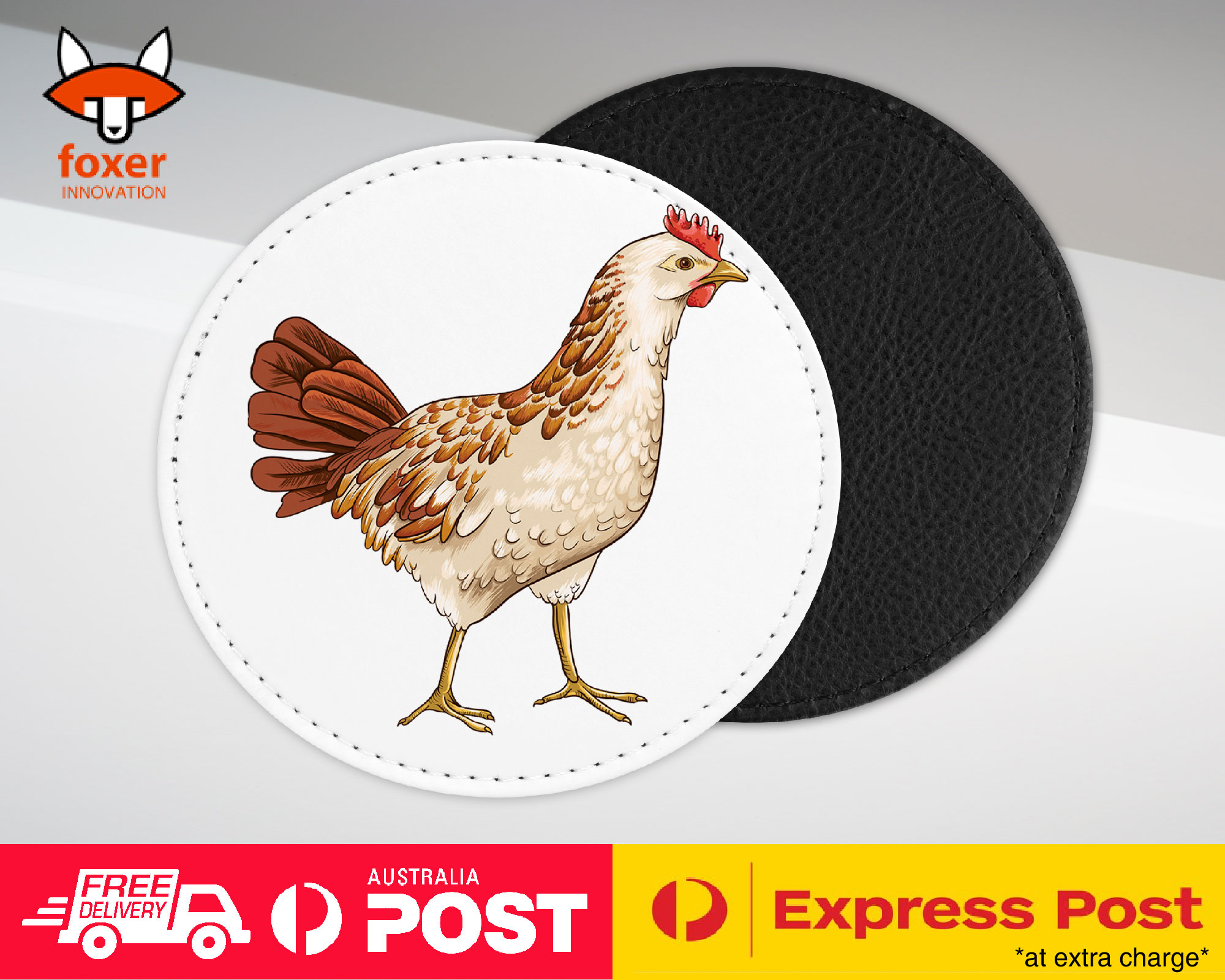 COASTER COFFEE DRINKING MAT|CHICKEN FARM BIRD - Picture 5 of 21